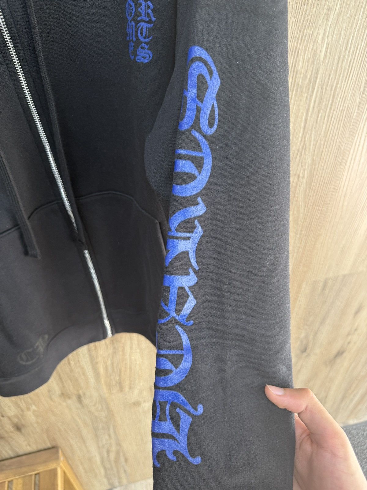 Chrome Hearts Chrome Hearts Zip Up blue Thermal Hoodie Size US XL / EU 56 / 4 - 7 Thumbnail