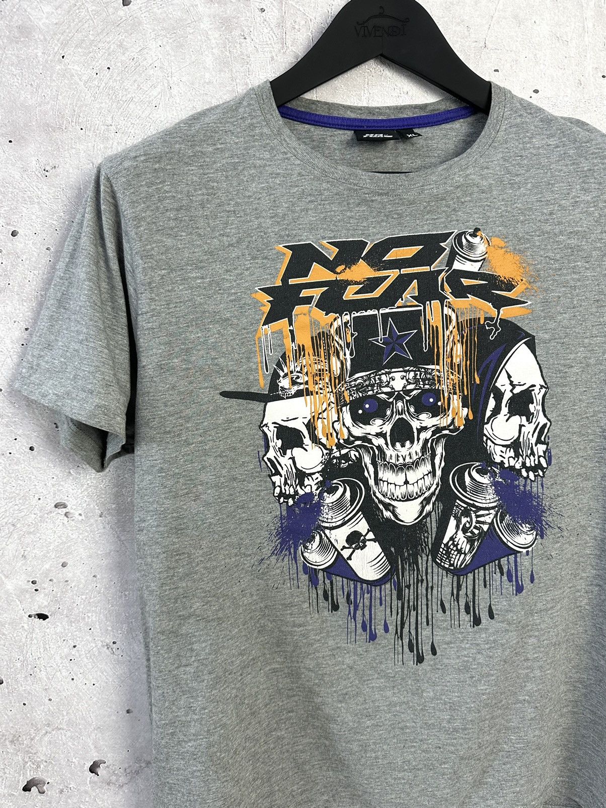 No Fear No Fear Printed Grey Short Sleeve T-shirt Size US M / EU 48-50 / 2 - 2 Thumbnail