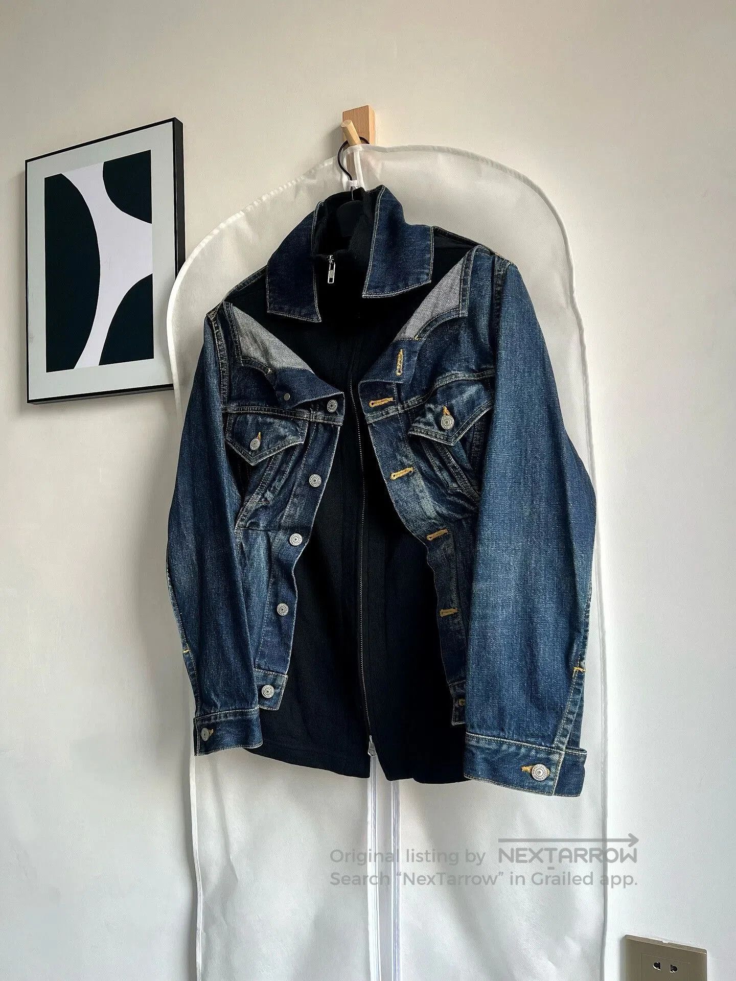 Yohji Yamamoto Yohji Yamamoto Denim Layered Jacket. Size M / US 6-8 / IT 42-44 - 5 Thumbnail