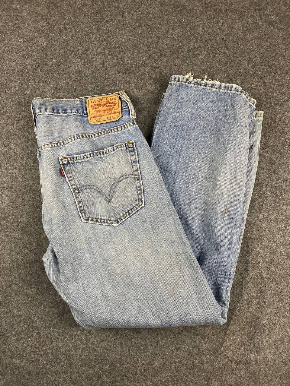 Levi's vintage levis 569 loose straight dirty distressed denim Size US 36 / EU 52 - 2 Thumbnail
