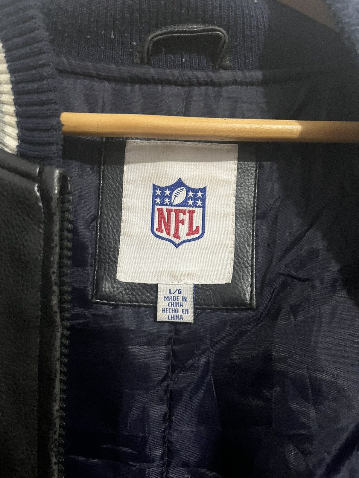 NFL × Vintage Vintage Dallas Cowboys Leather Jacket Size US L / EU 52-54 / 3 - 8 Thumbnail