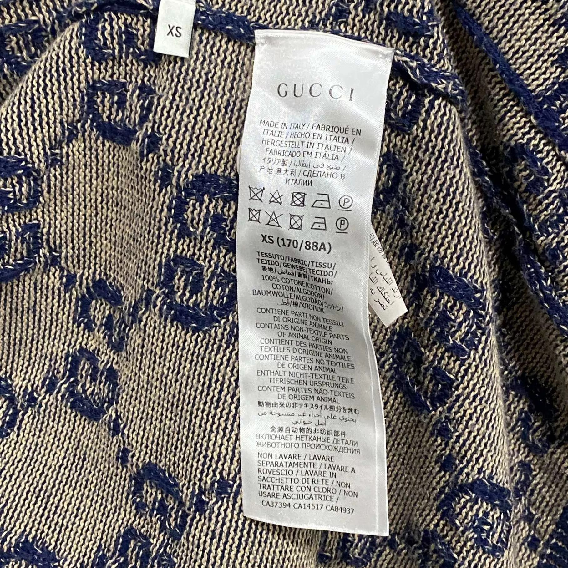 Gucci GUCCI jacquard all-over print knit cardigan XS Size US XS / EU 42 / 0 - 5 Thumbnail