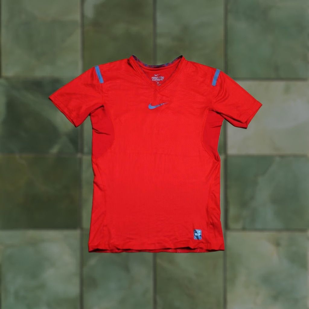 Nike Nike Pro Combat Stay Cool Compression Shirt Jersey Trikot Camiseta Mens XL Red Size US XL / EU 56 / 4 - 1 Thumbnail