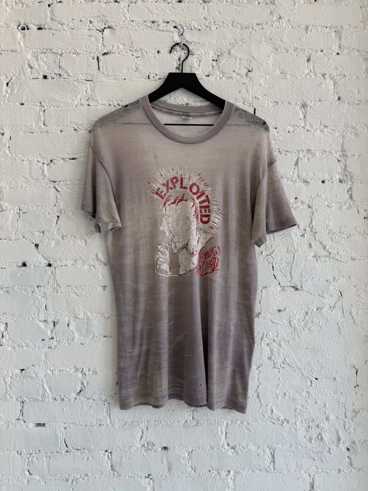 Vintage VINTAGE 1980S EXPLOITED ‘PUNKS NOT DEAD’ TEE Size US L / EU 52-54 / 3 - 1 Thumbnail