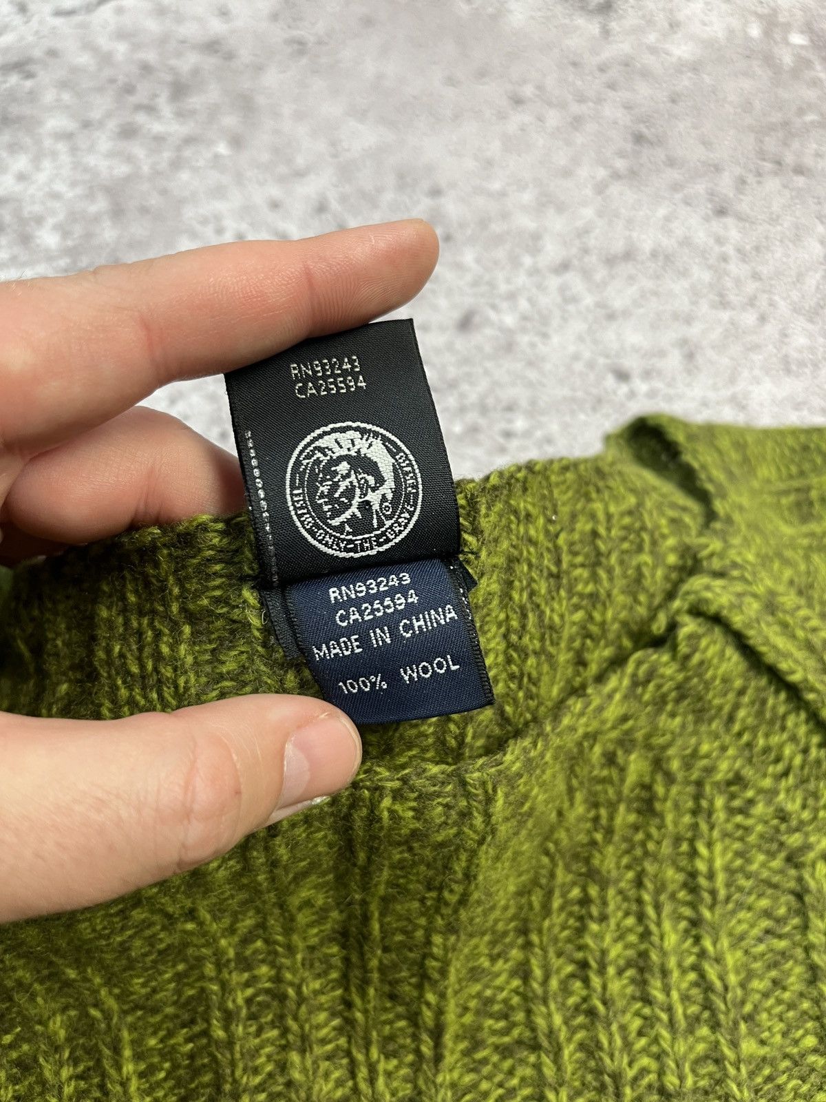 Diesel Rare Avantgarde Y2K Wool Sweater Size US XL / EU 56 / 4 - 10 Thumbnail