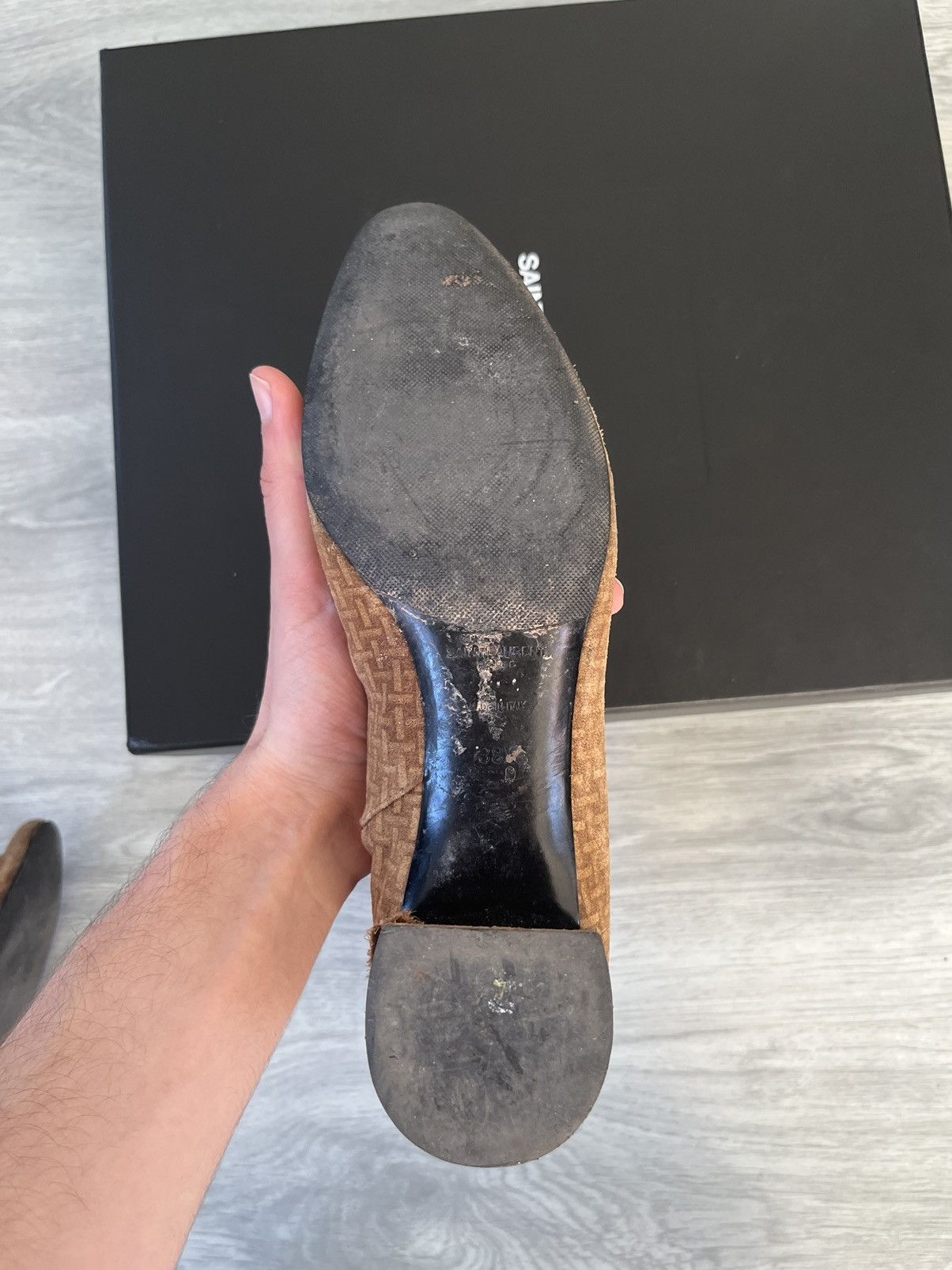 Saint Laurent Paris Saint Laurent 2019 Joplin Suede Patterned Ankle Boots Size US 7.5 / IT 37.5 - 8 Thumbnail