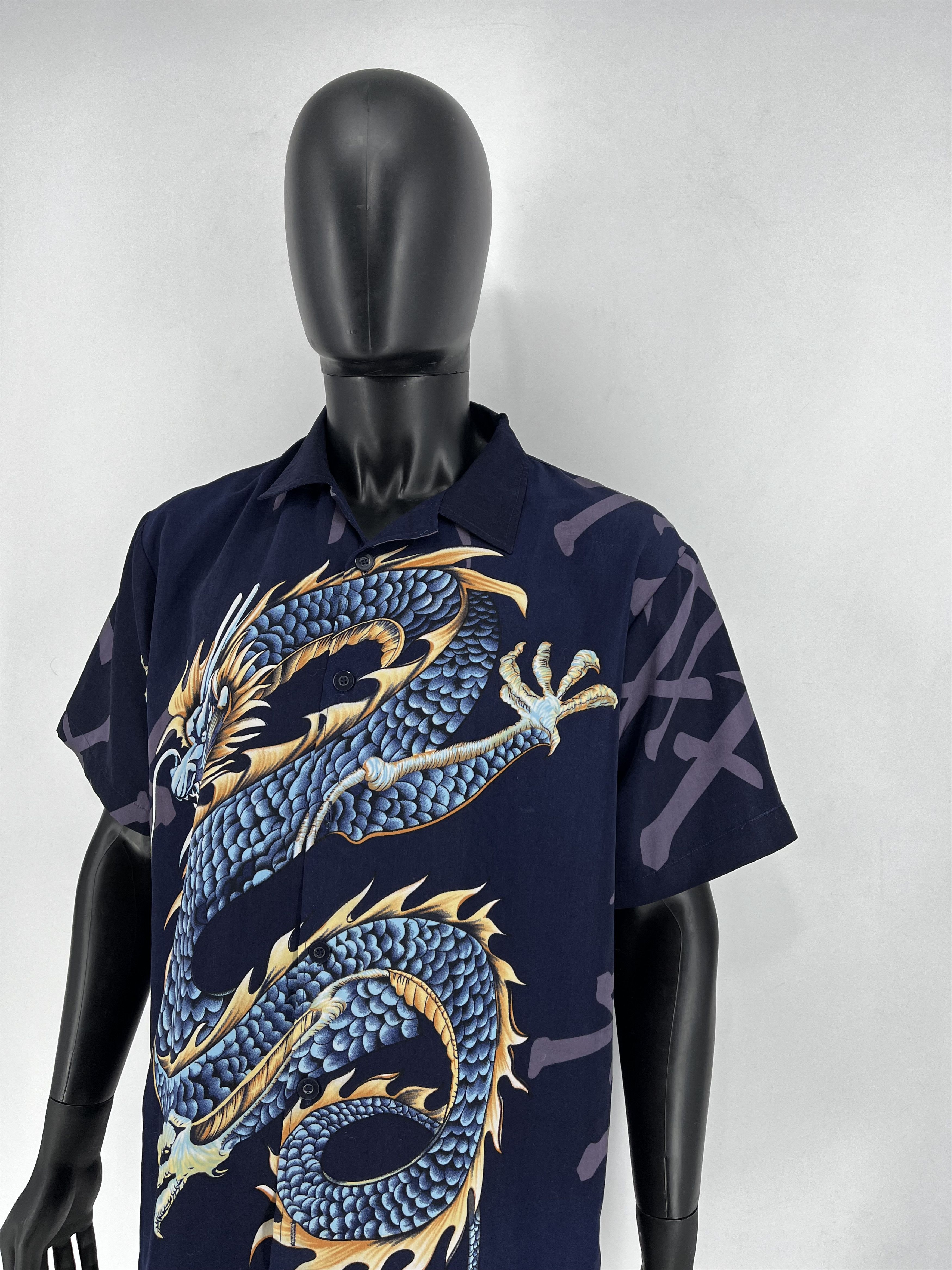 Vintage Y2K vintage Hawaiian Shirt Big logo Dragon Size US M / EU 48-50 / 2 - 4 Thumbnail