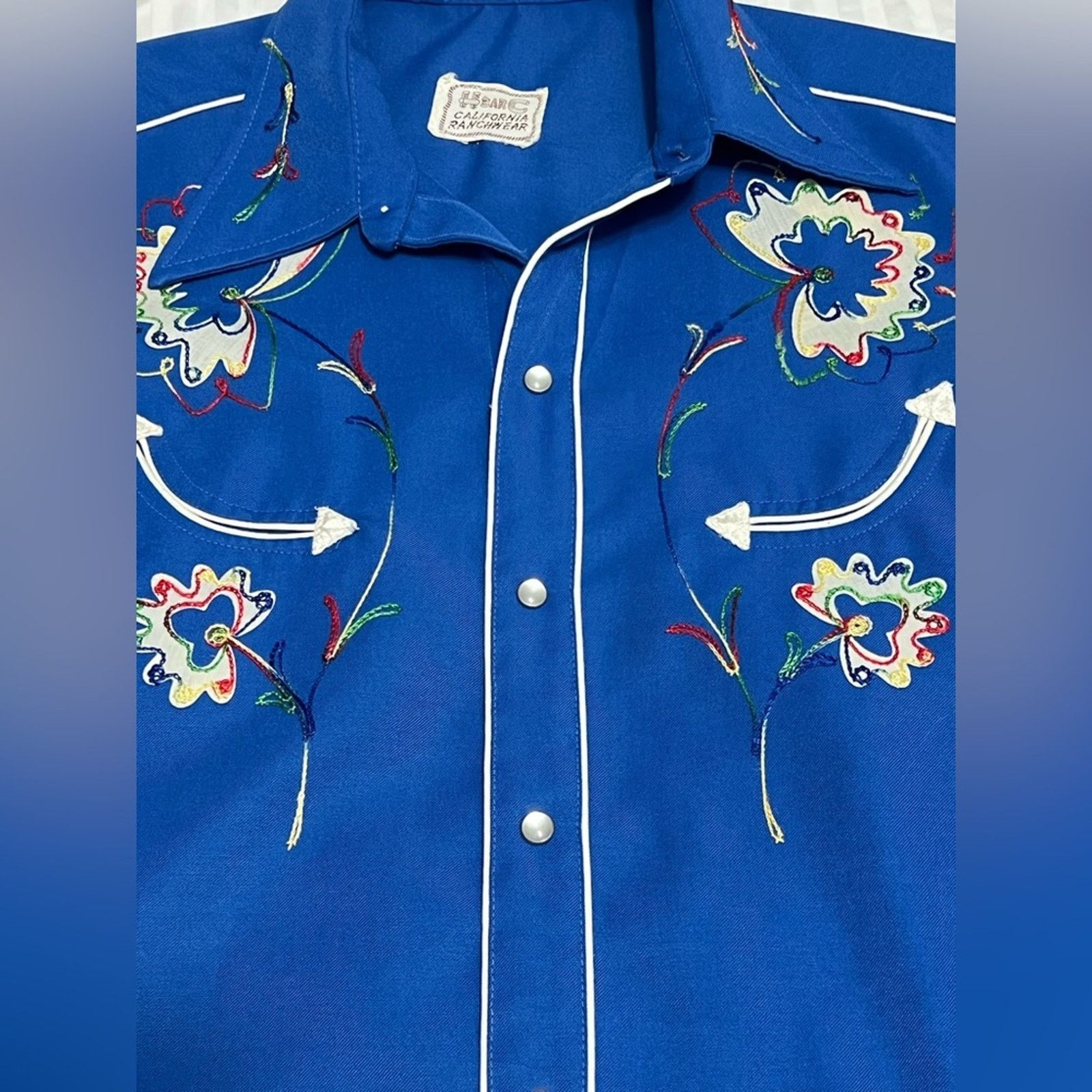 Other Vintage 70’s H Bar C Ranchwear Western Pearl Snap Shirt XL Size US XL / EU 56 / 4 - 7 Thumbnail