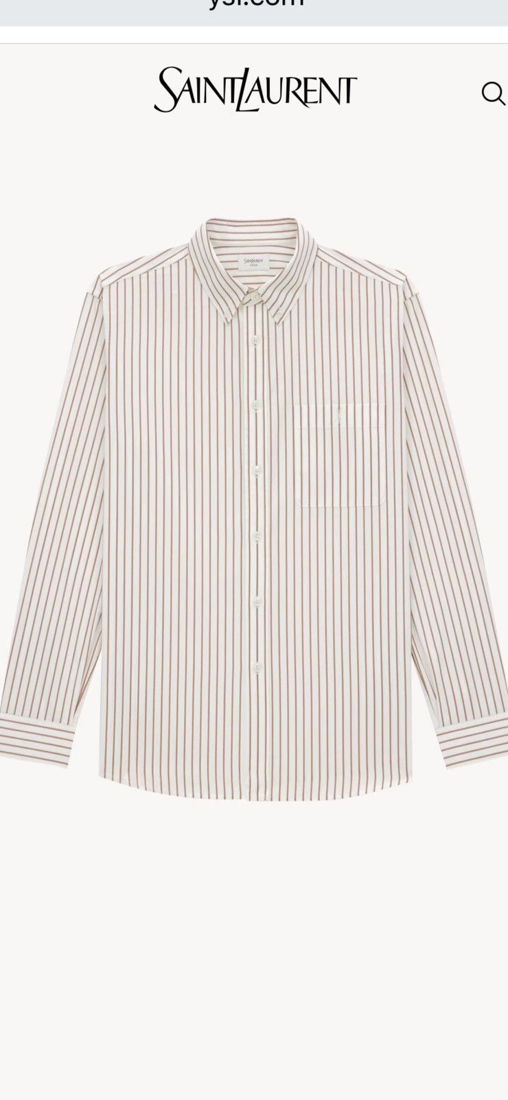 Saint Laurent Paris Saint Laurent lightweight shirt. 42/16.5. $1090 Size US L / EU 52-54 / 3 - 1 Thumbnail