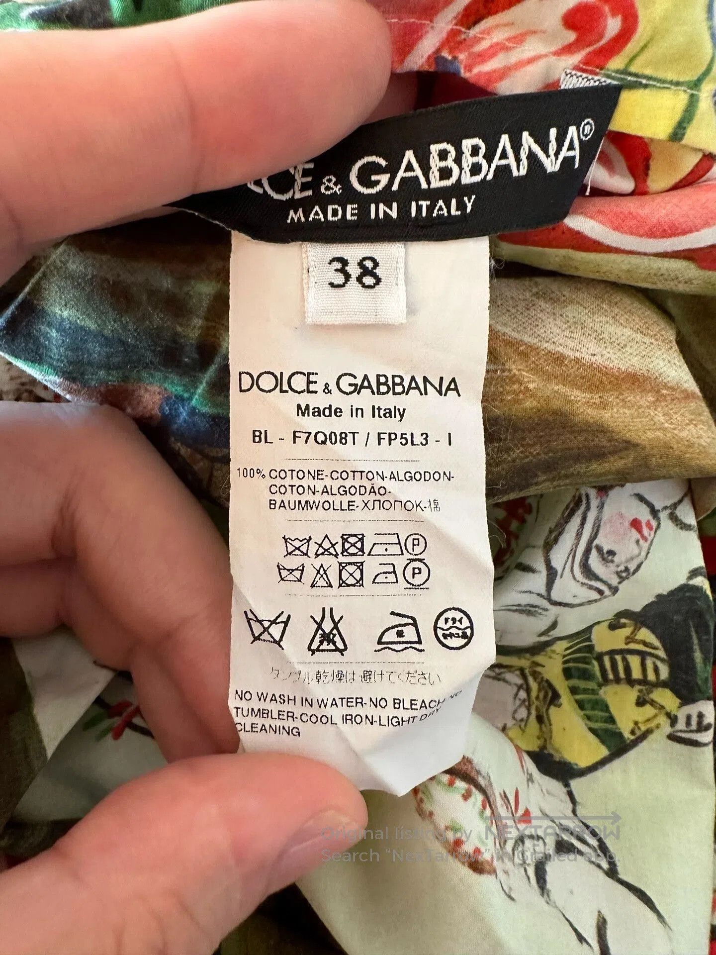 Dolce & Gabbana DG Runway Xanadu Oil Painting Tee. Size S / US 4 / IT 40 - 5 Thumbnail