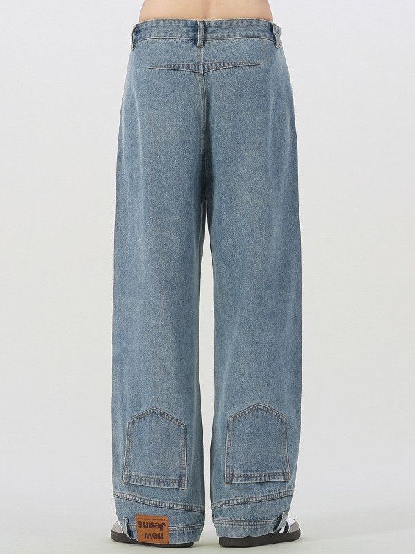 Japanese Brand Men's American Retro Straight Leg Jeans Size US 32 / EU 48 - 4 Thumbnail