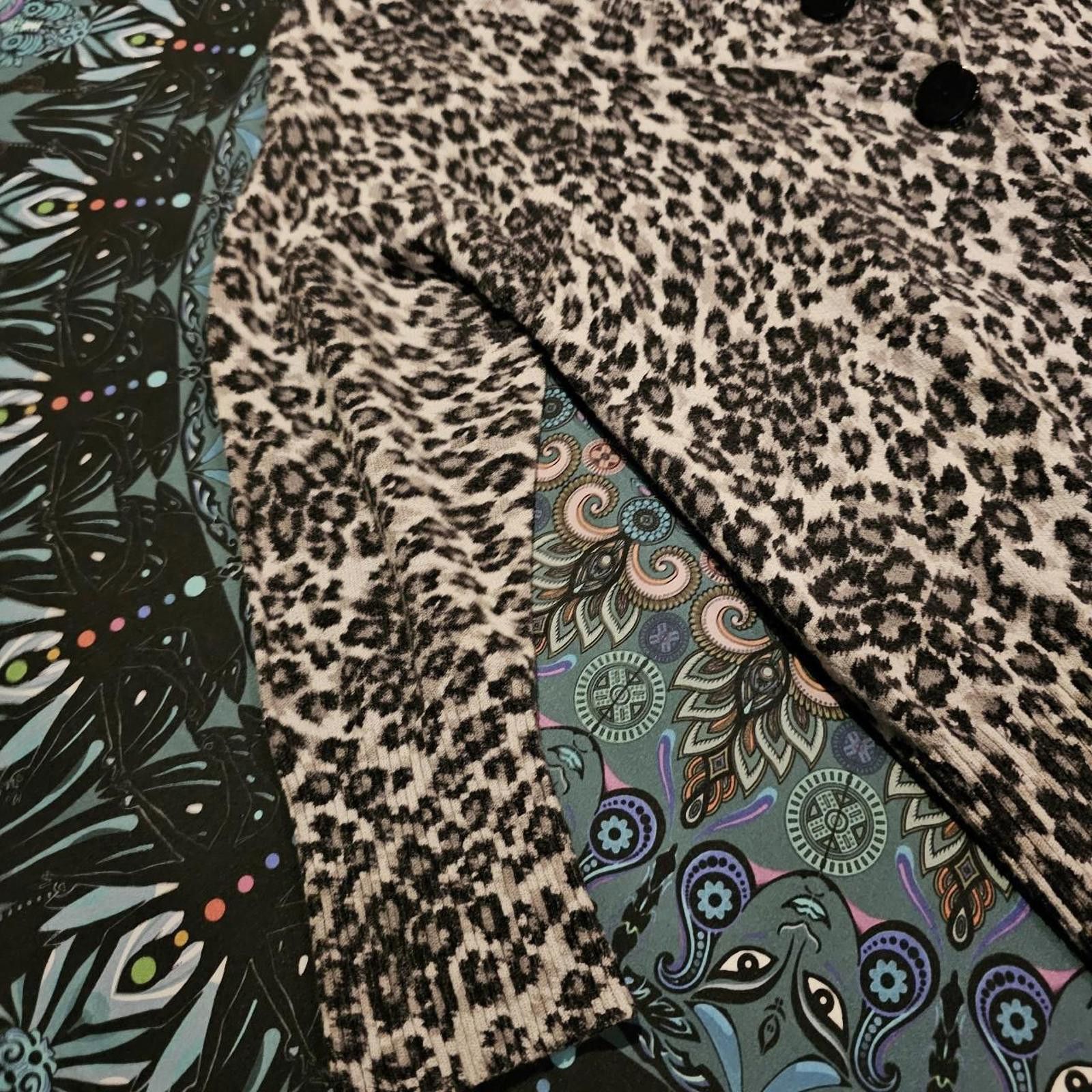 Nine West Nine West Women's Black and White Leopard Print Sweater Size S / US 4 / IT 40 - 3 Thumbnail