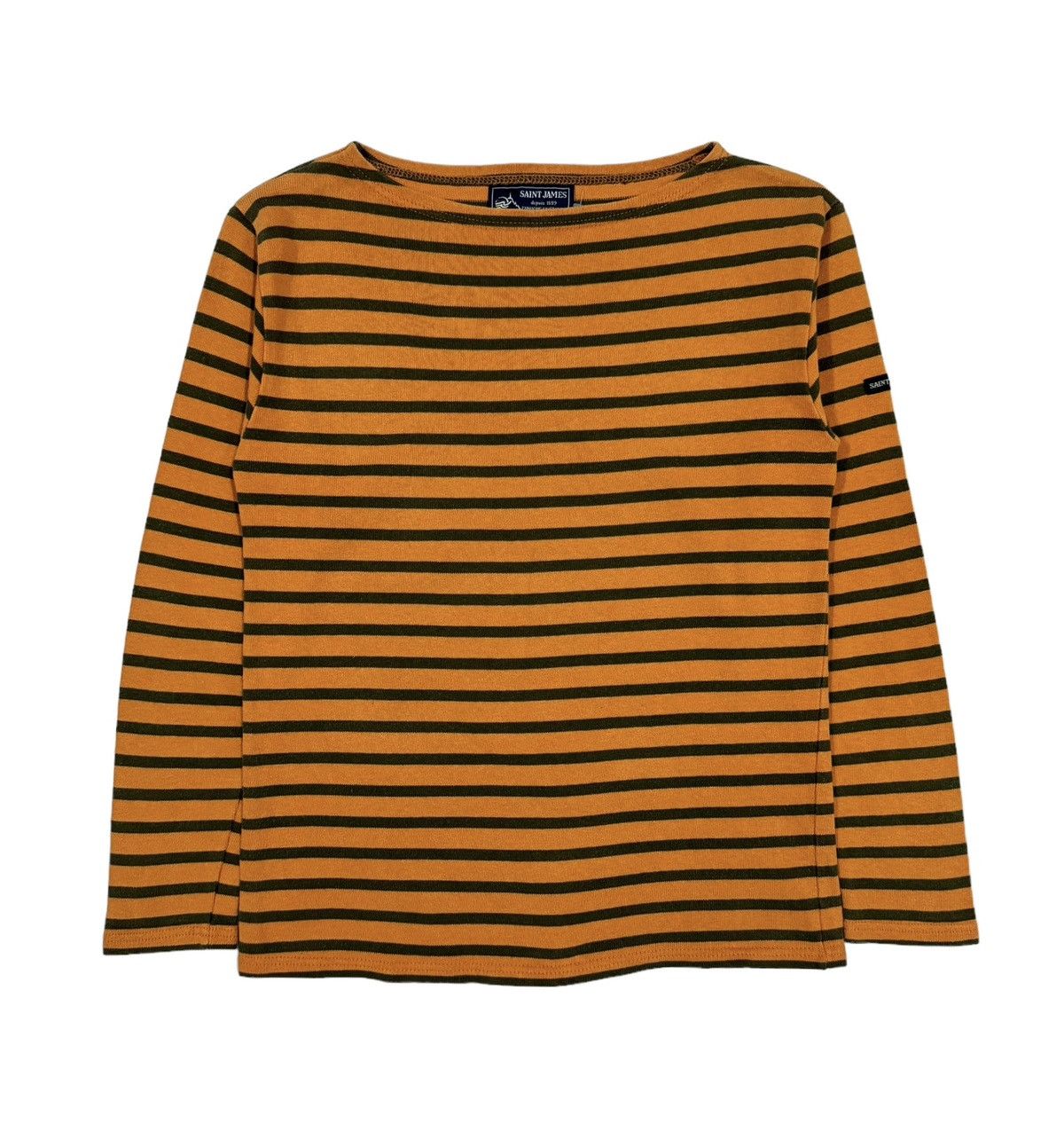 Saint James Vtg🔥Saint James Boatneck Marine Striped Longsleeve Tee Size US XXS / EU 40 - 1 Thumbnail