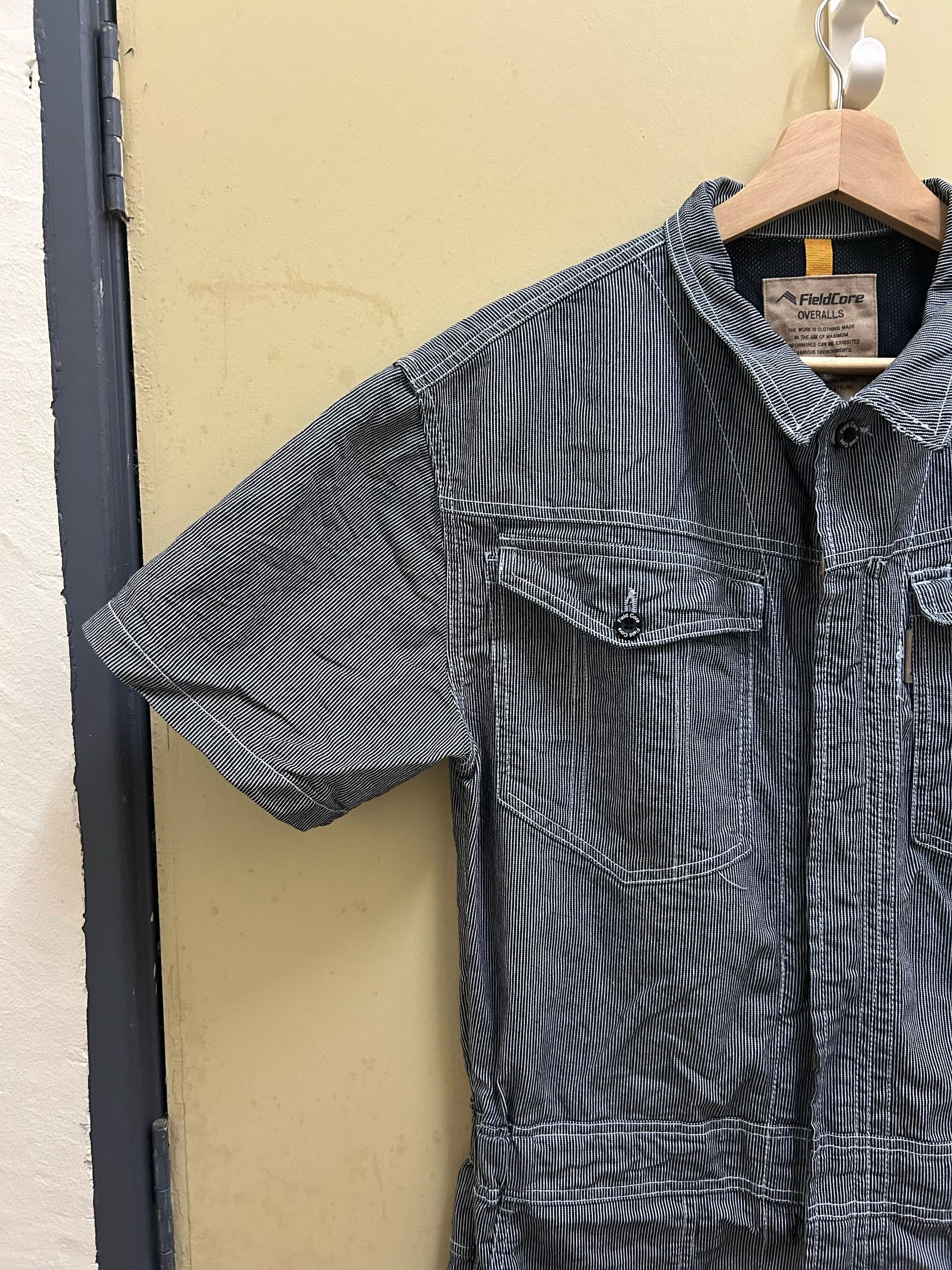 Vintage 💥Rare💥 Vintage Coverall Fieldcore Hickory Stripe Size US M / EU 48-50 / 2 - 7 Thumbnail