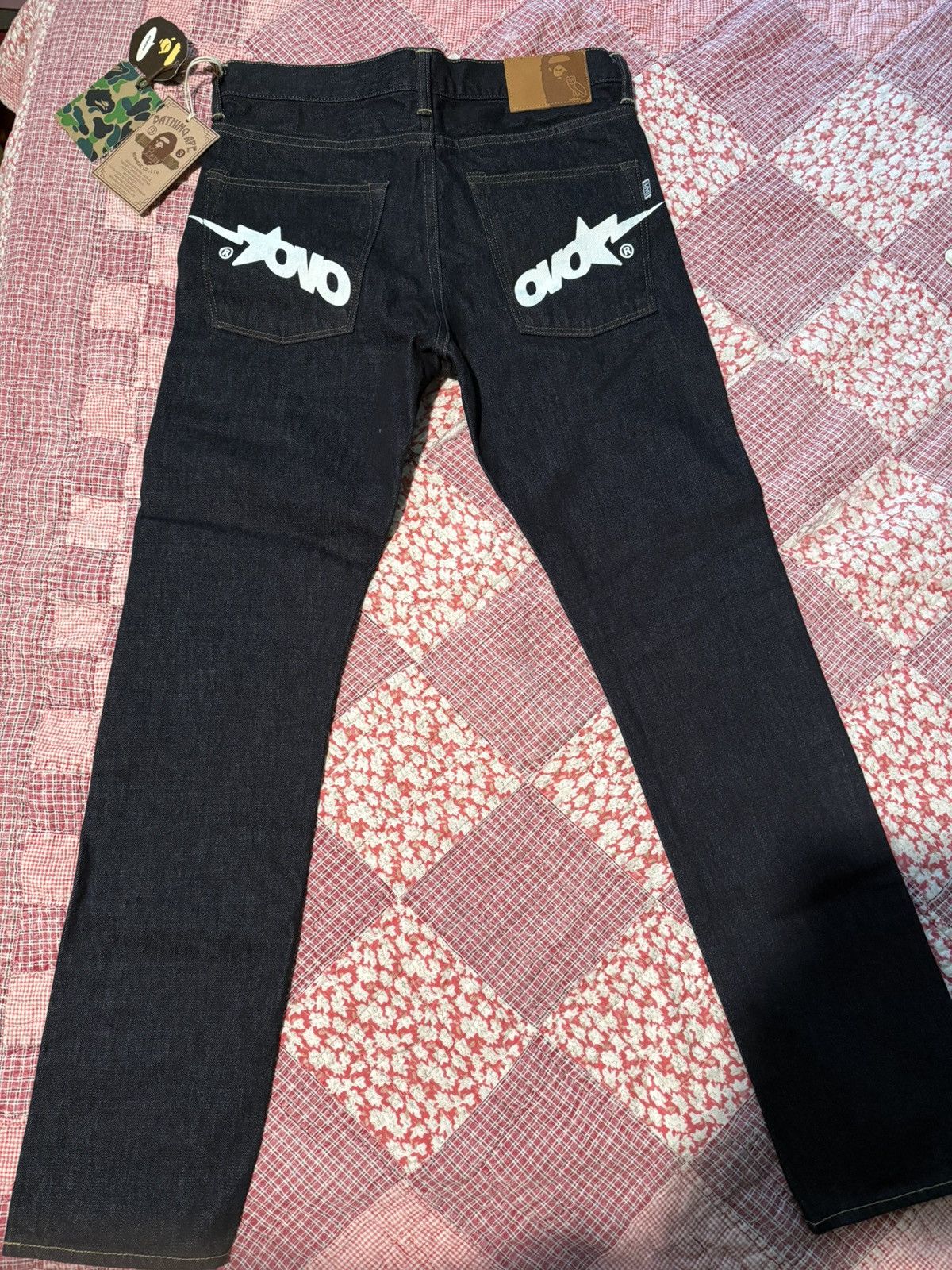 Bape × October's Very Own Medium Bape x OVO denim jeans Size US 30 / EU 46 - 2 Thumbnail