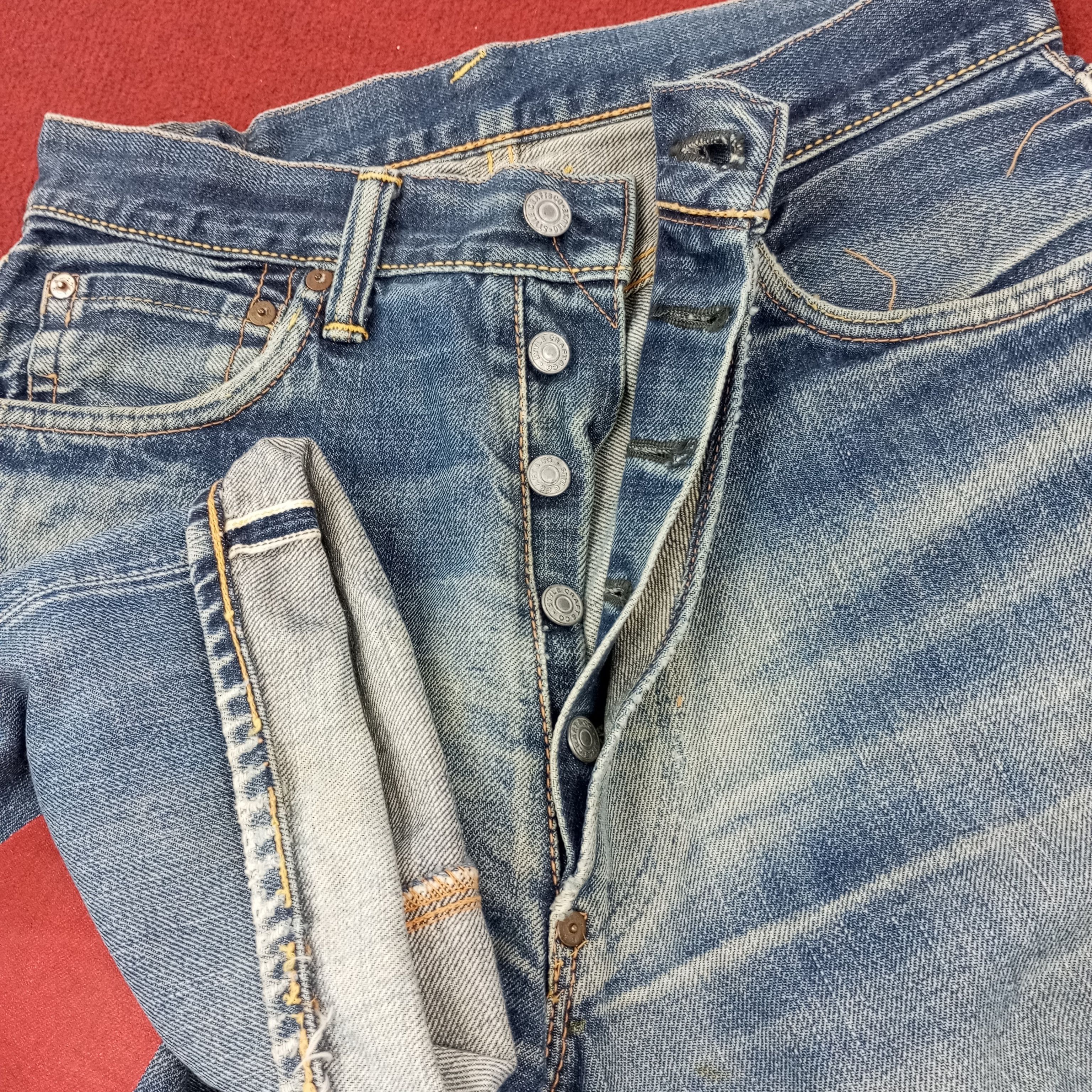 Evisu × Japanese Brand × Vintage Evisu Japanese Fashion Style Custom Daicock Distressed Jeans Size US 27 - 12 Thumbnail