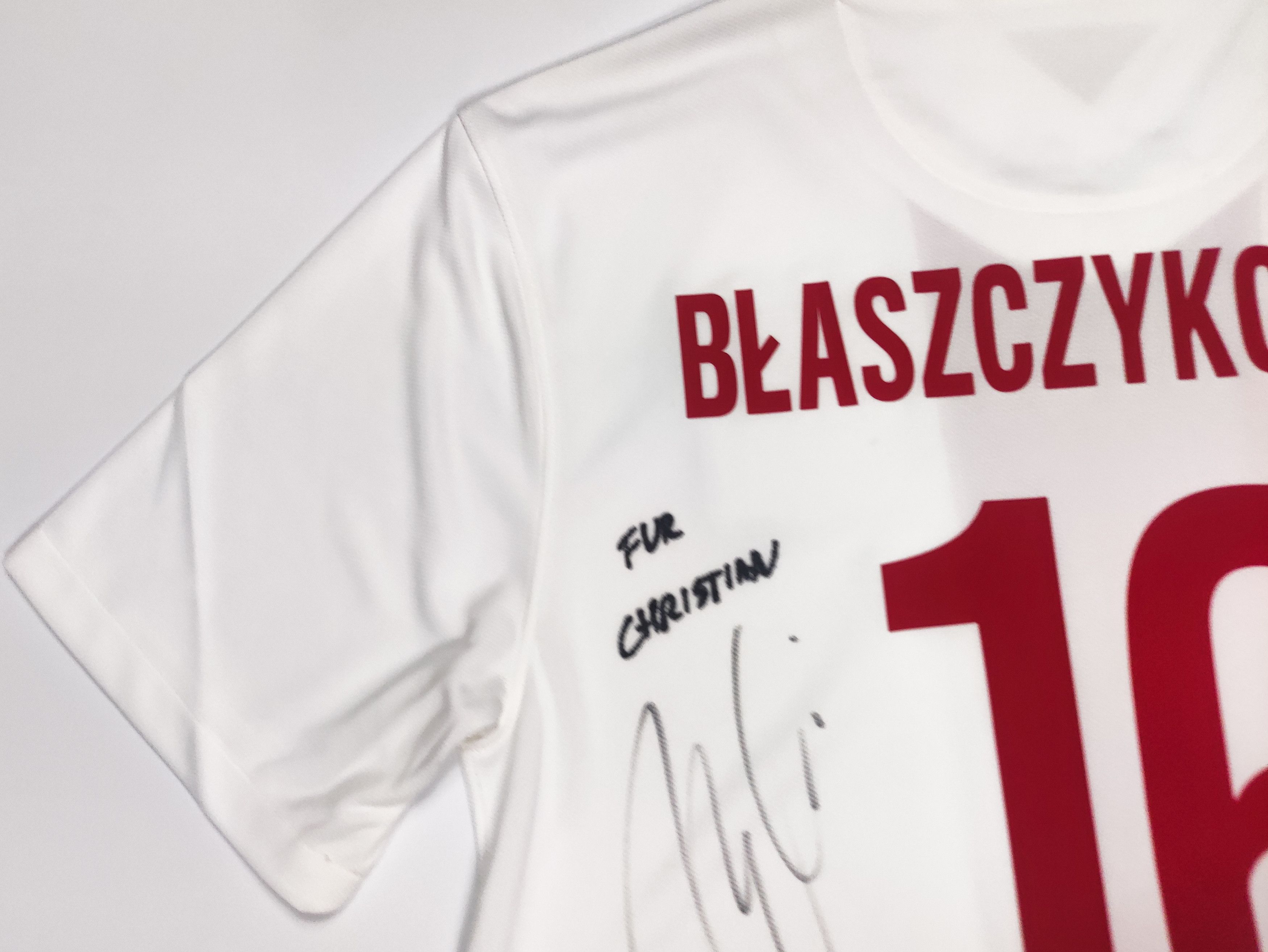 Nike Signed Błasczykowski #16 Poland 2014 2015 Nike Home Shirt M Size US S / EU 44-46 / 1 - 10 Thumbnail