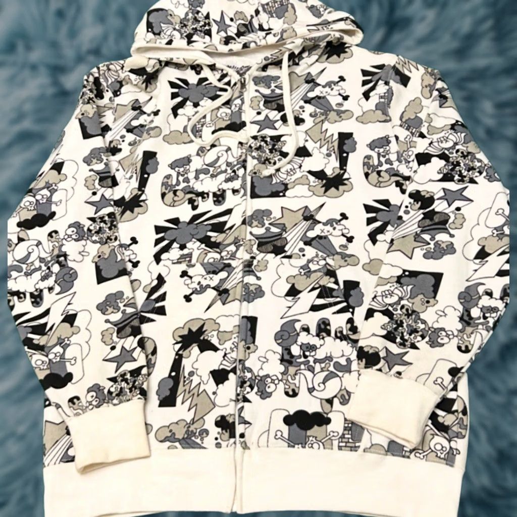 Gloverall VINTAGE Counter Intelligence Hoodie Jacket Mens XL Hip Hop Y2K All Over Print Size US XL / EU 56 / 4 - 1 Thumbnail
