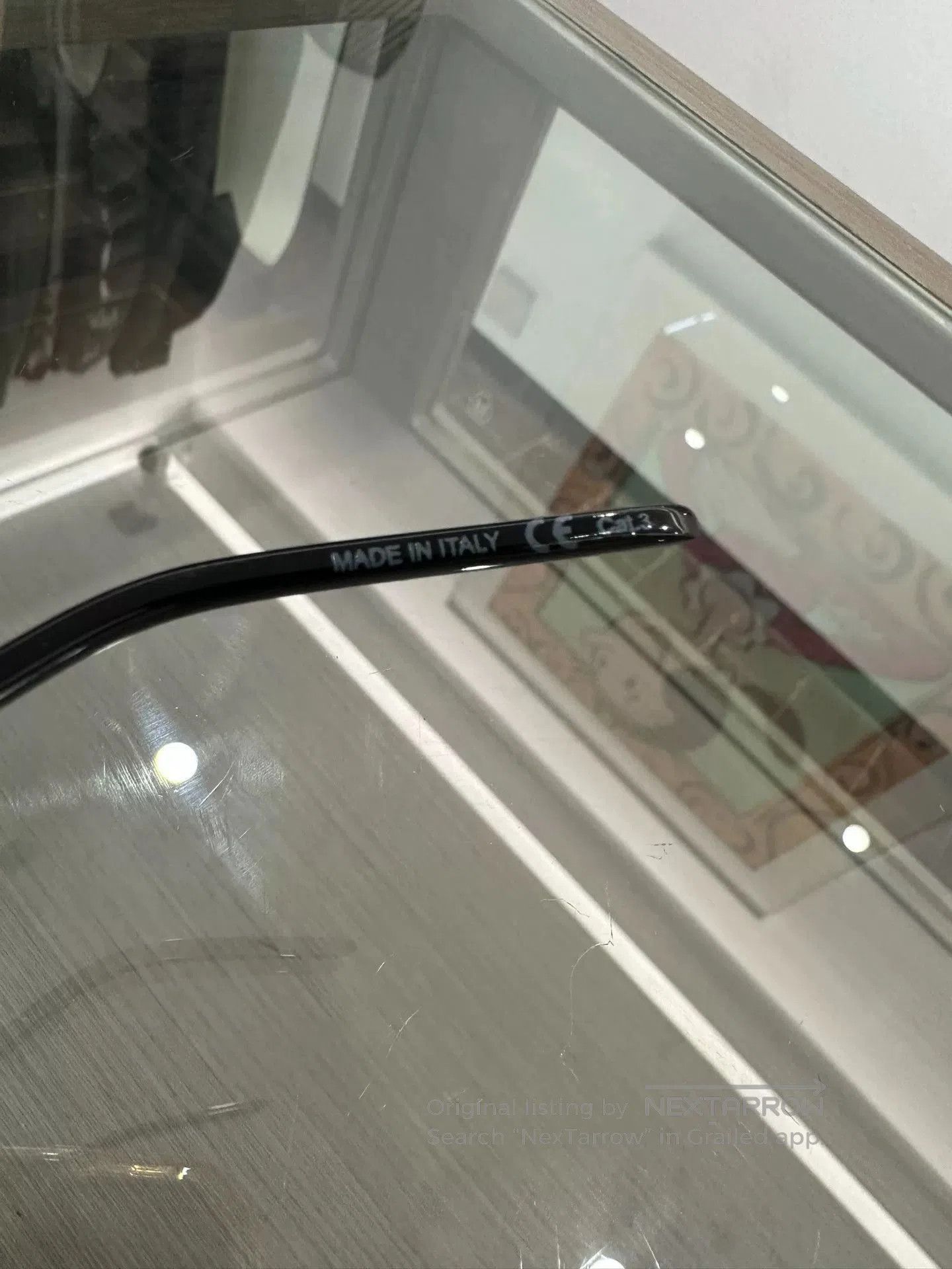 Yves Saint Laurent YSL Black Logo Pilot Sunglasses. Size ONE SIZE - 7 Thumbnail