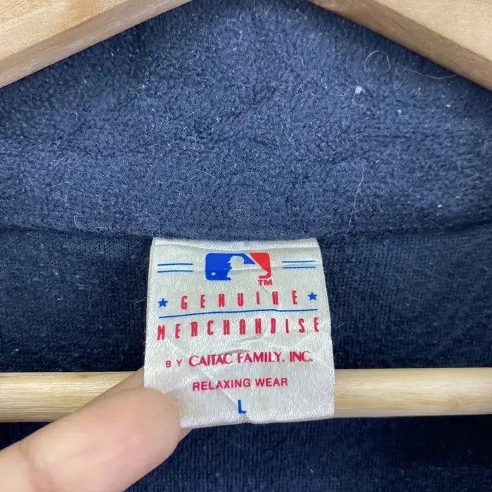MLB Vtg 90’ NEW YORK YANKEES Baseball Sweater Pyjamas Sweatshirt Size L / US 10 / IT 46 - 6 Thumbnail