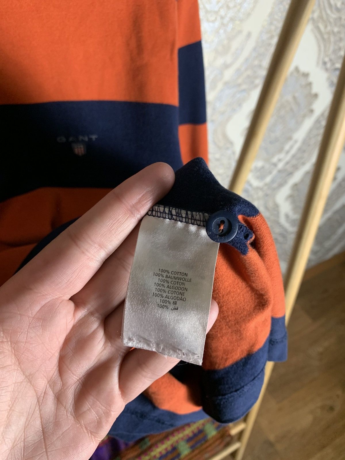 Gant VINTAGE GANT DESIGNER RUGBY POLO LONG SLEEVE RETRO Y2K 90s Size US L / EU 52-54 / 3 - 4 Thumbnail