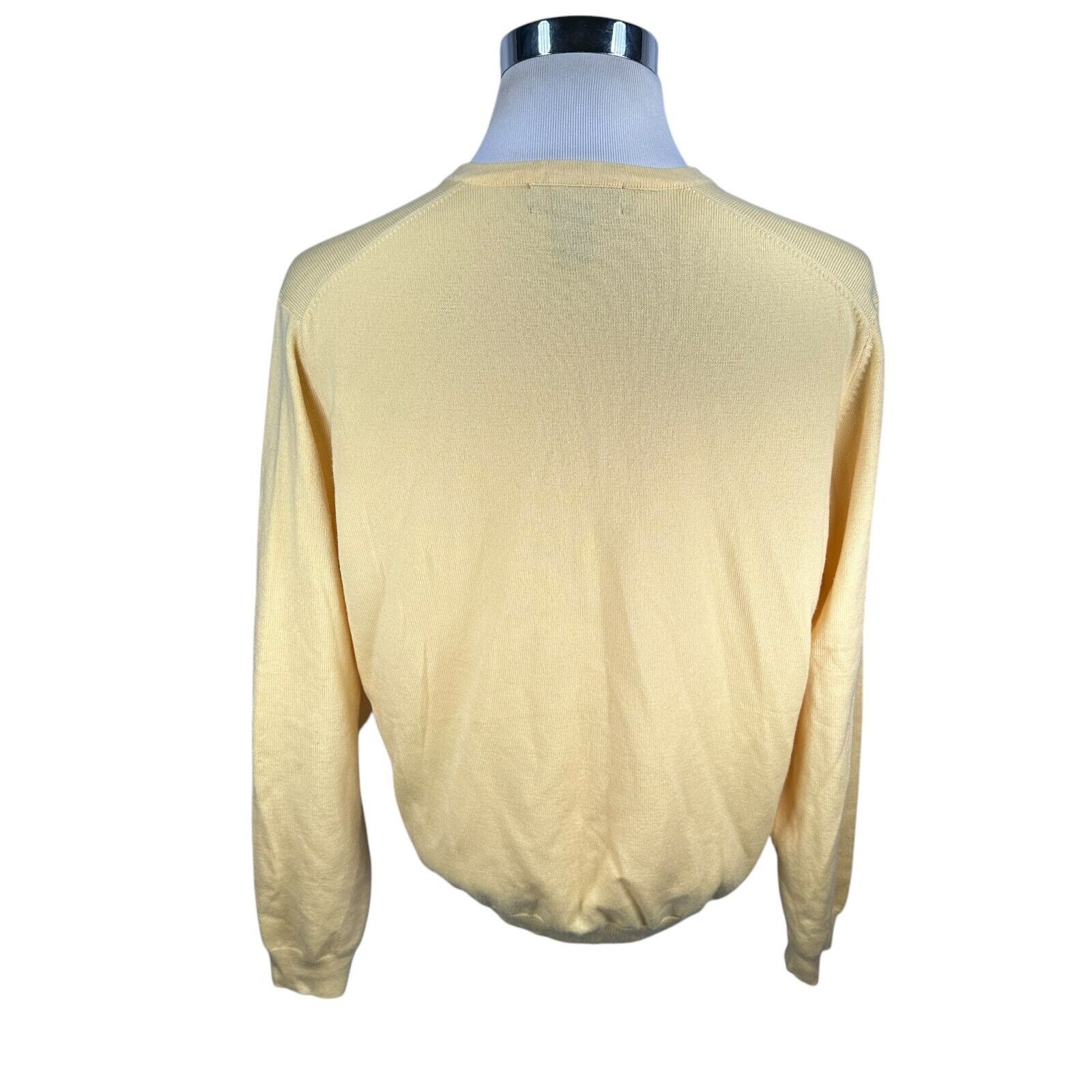 Brooks Brothers Brooks Brothers Sweater Men’s Large Yellow V-Neck Pullover Size US L / EU 52-54 / 3 - 5 Thumbnail