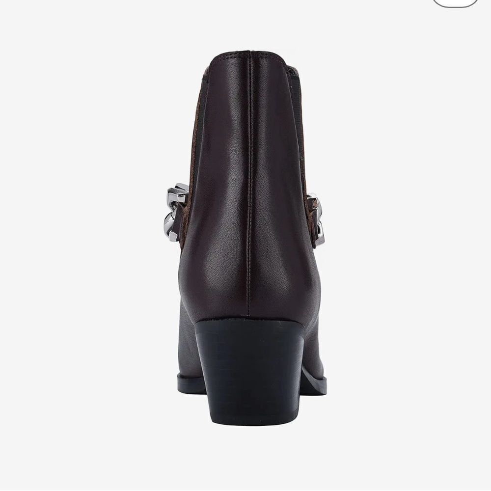 Marc Fisher Marc Fisher LTD™ leather Henly Ankle boot, chunky chain poi Size US 6 / IT 36 - 4 Thumbnail