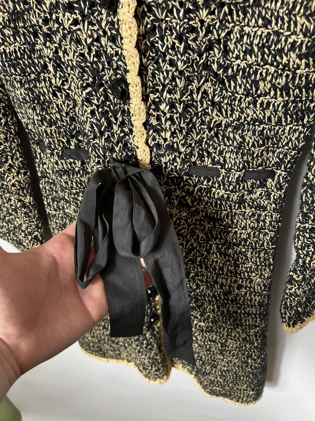Moschino Vintage Moschino Cheap And Chic Cotton And Straw Dress Size XS / US 0-2 / IT 36-38 - 4 Thumbnail