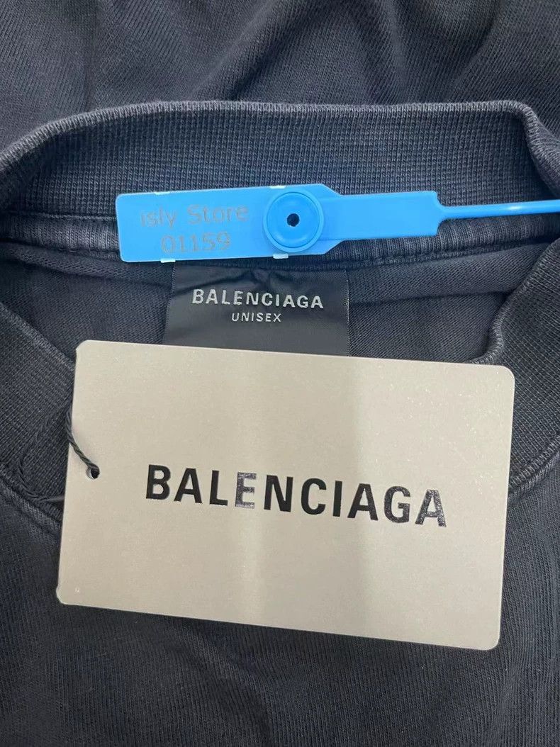 Balenciaga Balenciaga Letter printed round neck long sleeve T-shirt Size US S / EU 44-46 / 1 - 5 Thumbnail