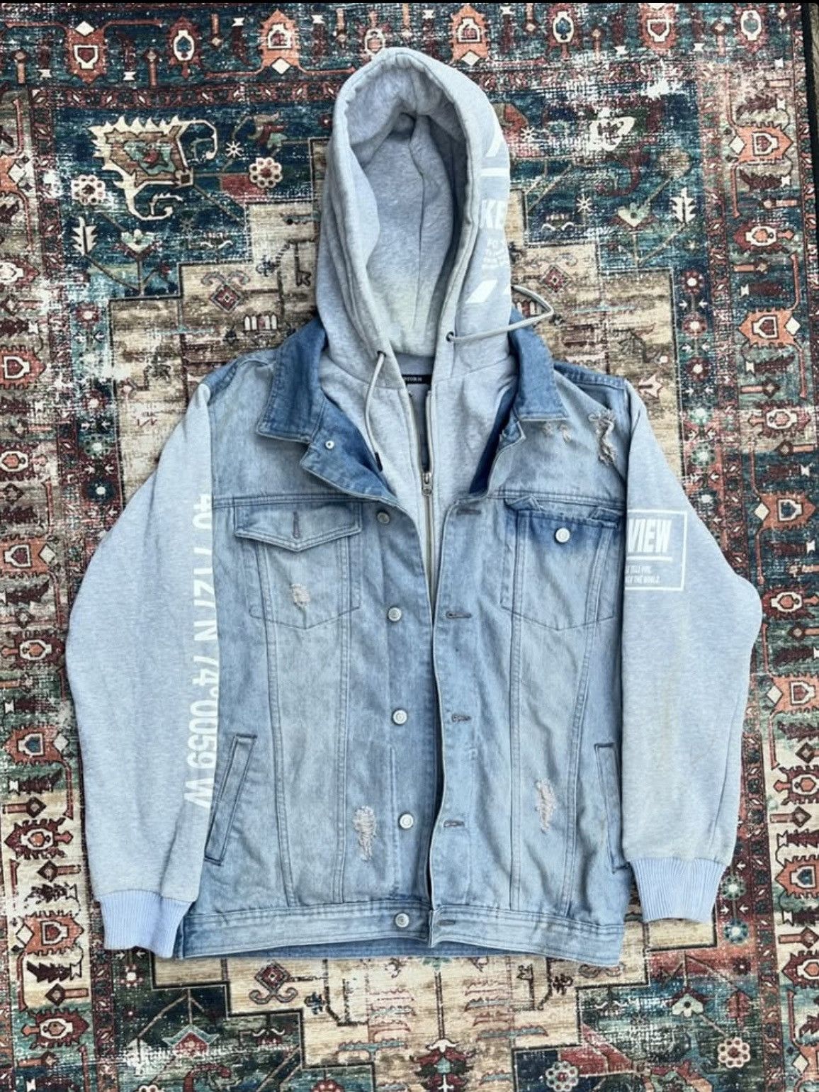 Japanese Brand Jungle Storm Denim Streetwear Jacket Size US L / EU 52-54 / 3 - 1 Thumbnail