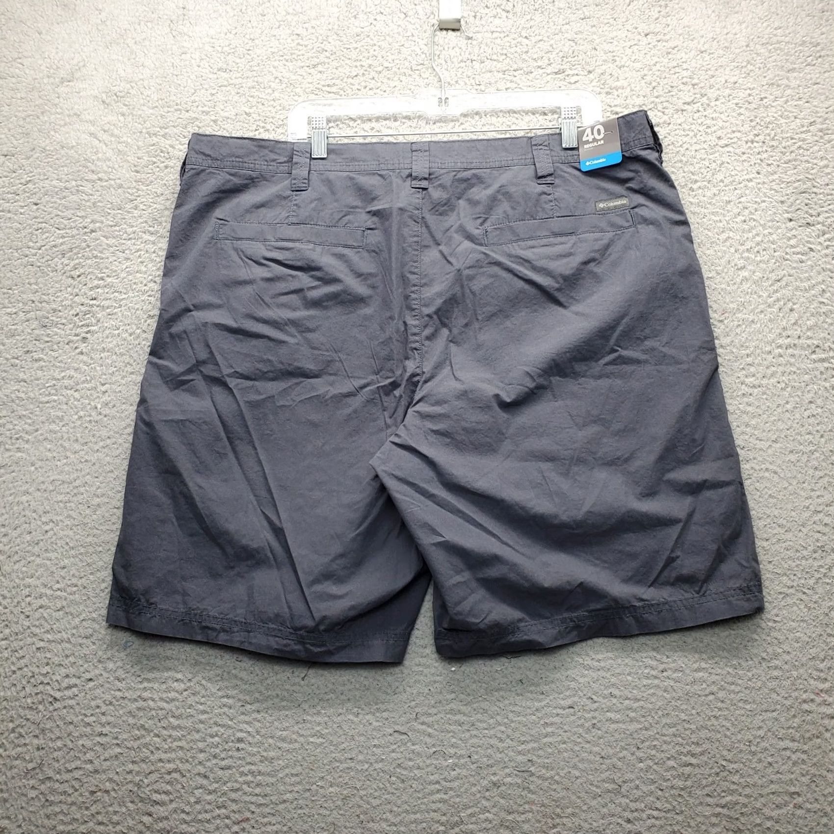 Vintage Columbia Mens Chino Shorts Flat Front Gray 40 Regular Fit Slash Pocket Size: Mens 40: Gray: Swing Outdoor Men Size US 40 / EU 56 - 2 Thumbnail