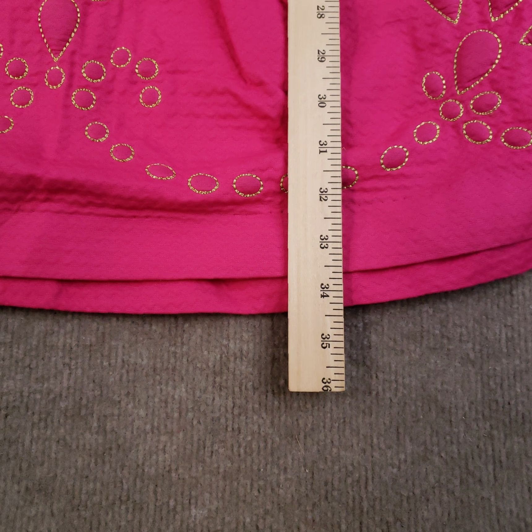 Lilly Pulitzer Lilly Pulitzer Bernadett Dress Women 0 Pink Cocktail Embroidered Fit Flare Lined Size XS / US 0-2 / IT 36-38 - 5 Thumbnail