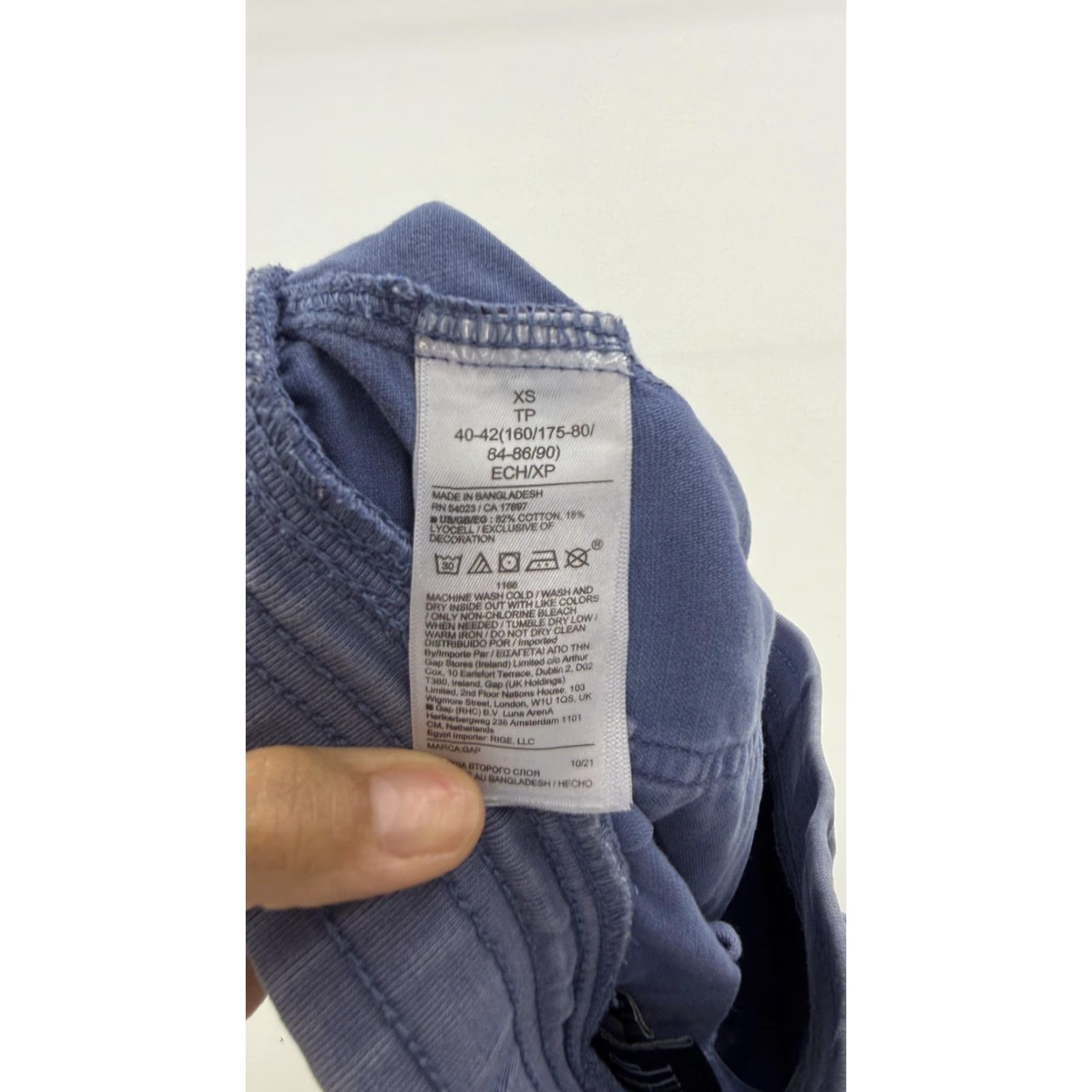Gap Gap Shorts Womens XS Blue Elastic Waist Drawstring Casual Twill Pockets Lounge Size 26" / US 2 / IT 38 - 5 Thumbnail