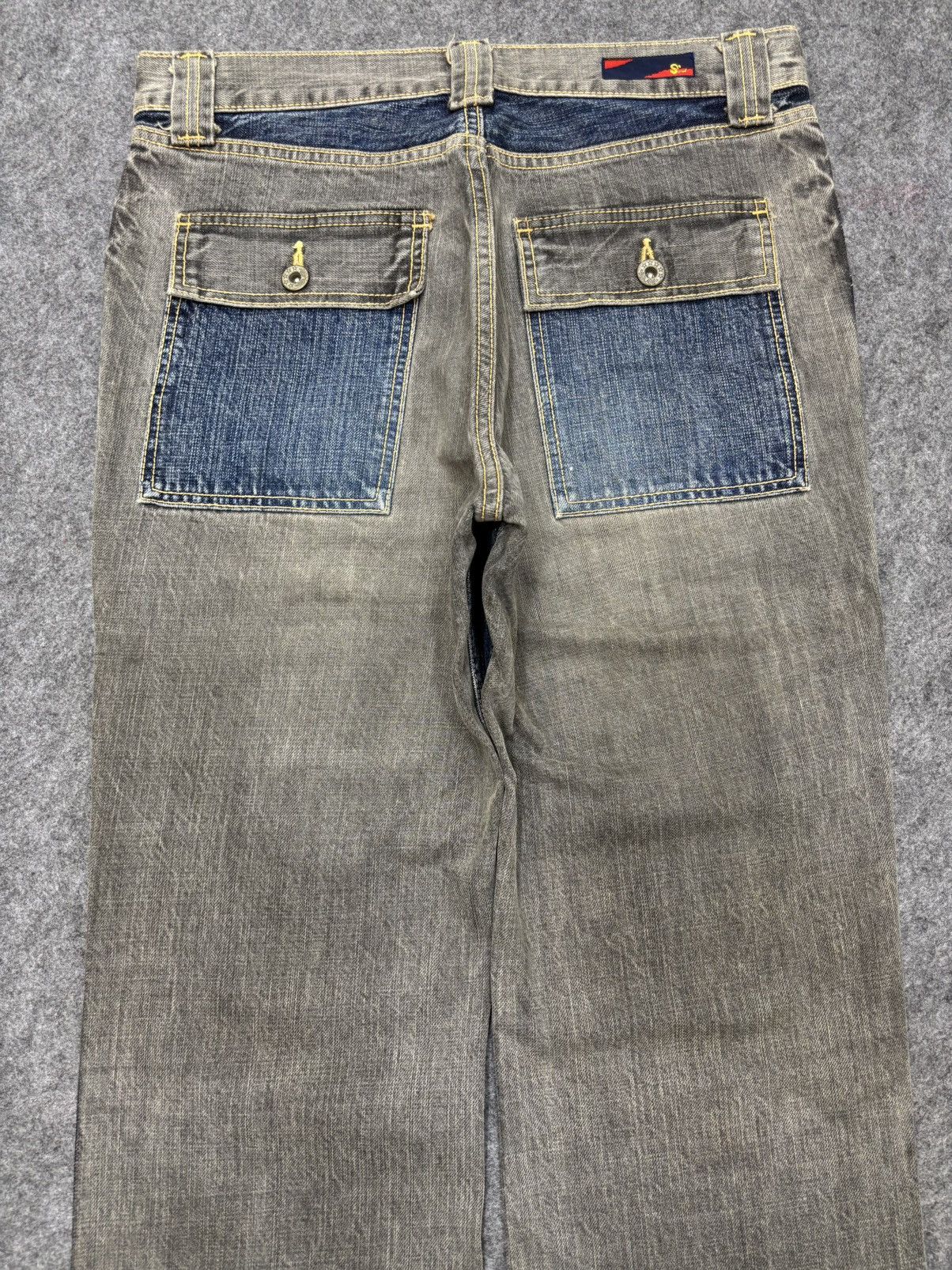 Japanese Brand 💥90s Style💥Japanese Brand Two Tones Sturdy Bush Denim F692 Size US 31 - 10 Thumbnail