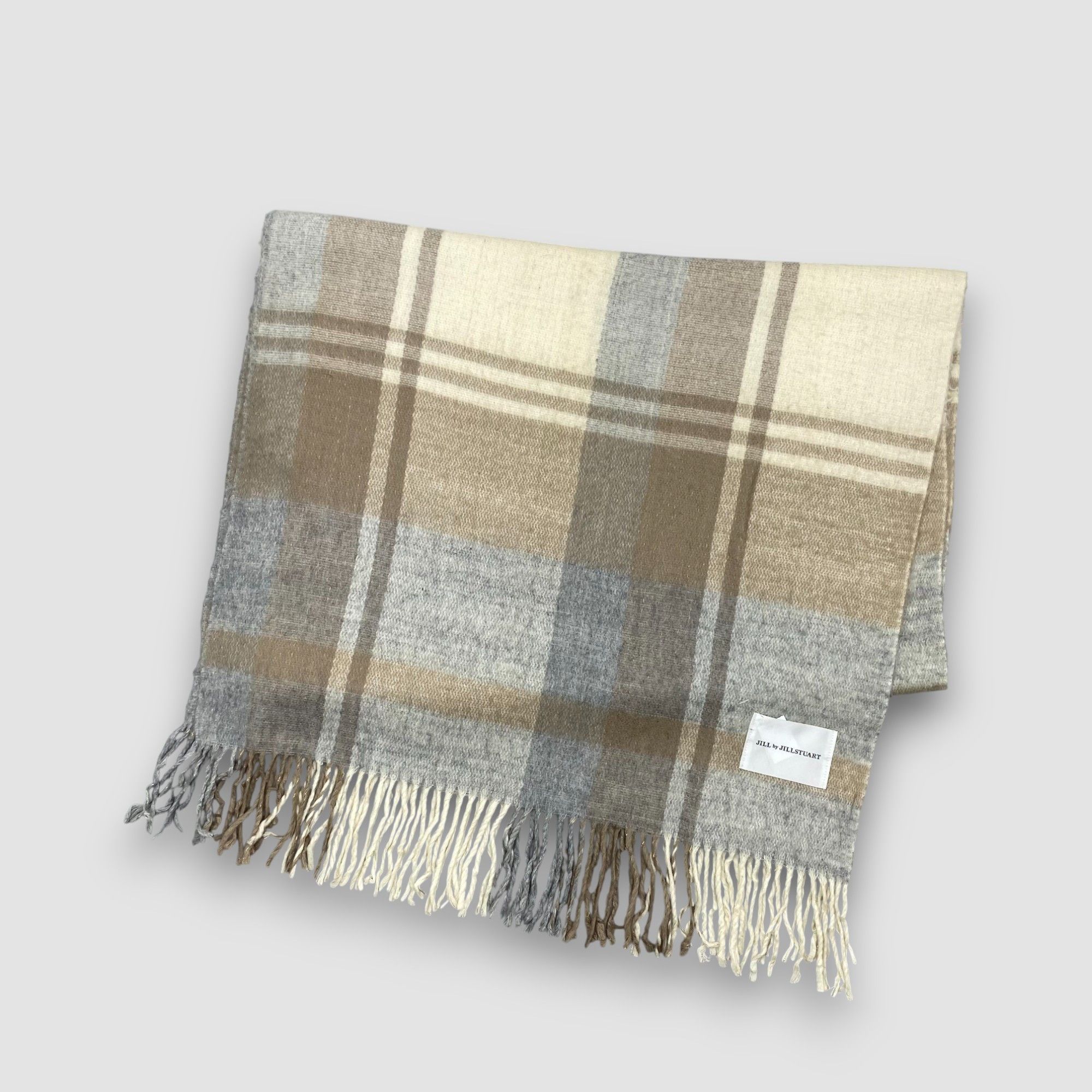 Jil Stuart Vintage Jill Stuart Scarf Muffler Wool Stole Wraps Scarves Size ONE SIZE - 3 Thumbnail