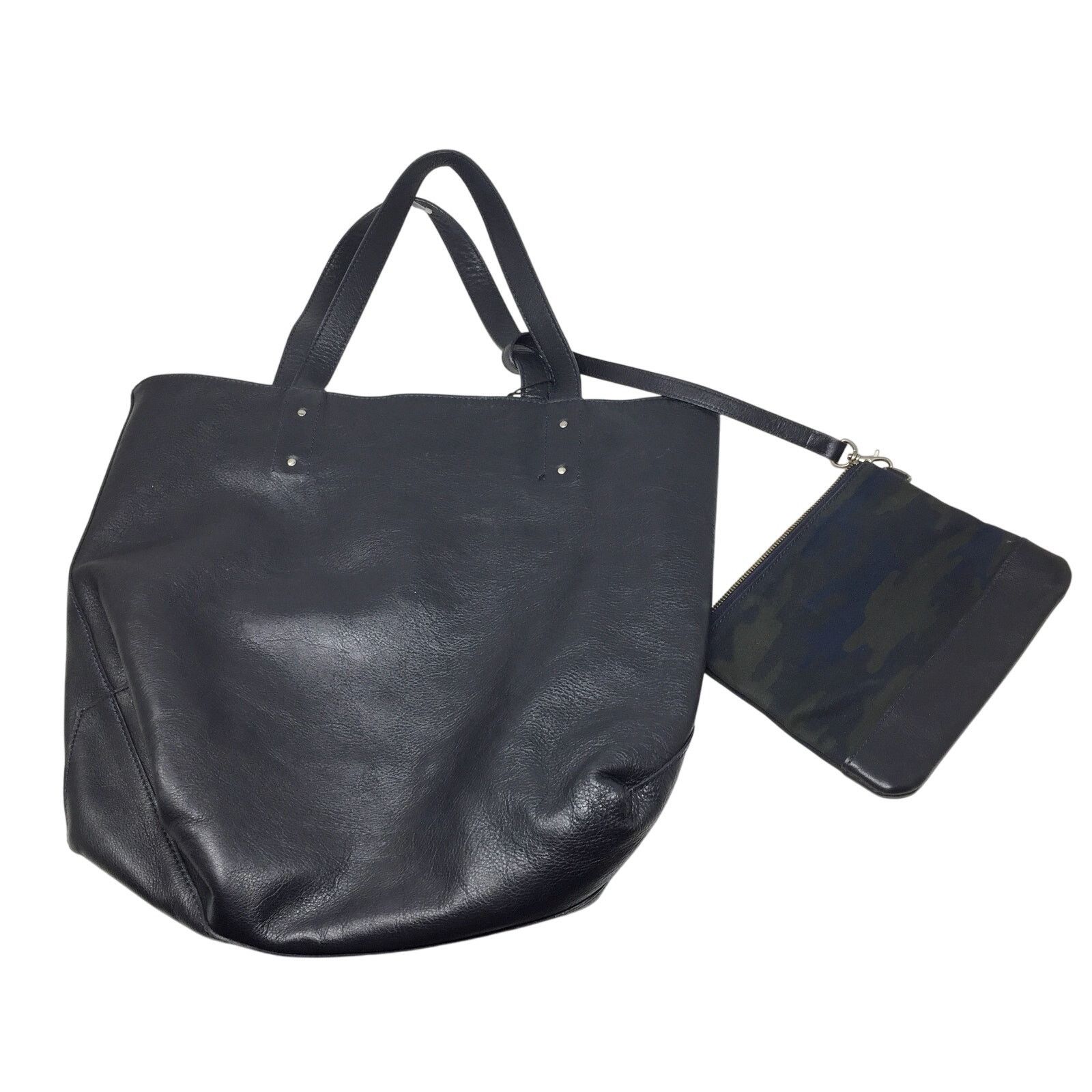 Burberry Burberry Black Label Reversible Black Leather Tote w Pouch Size ONE SIZE - 10 Thumbnail