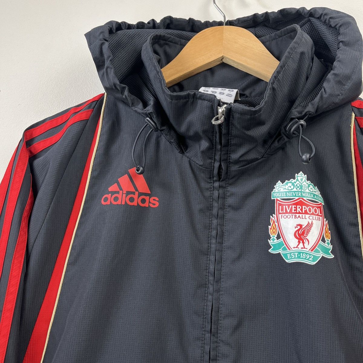 Adidas Adidas Liverpool Garlsberg Jacket Blockcore Soccer 2009 Size US L / EU 52-54 / 3 - 4 Thumbnail