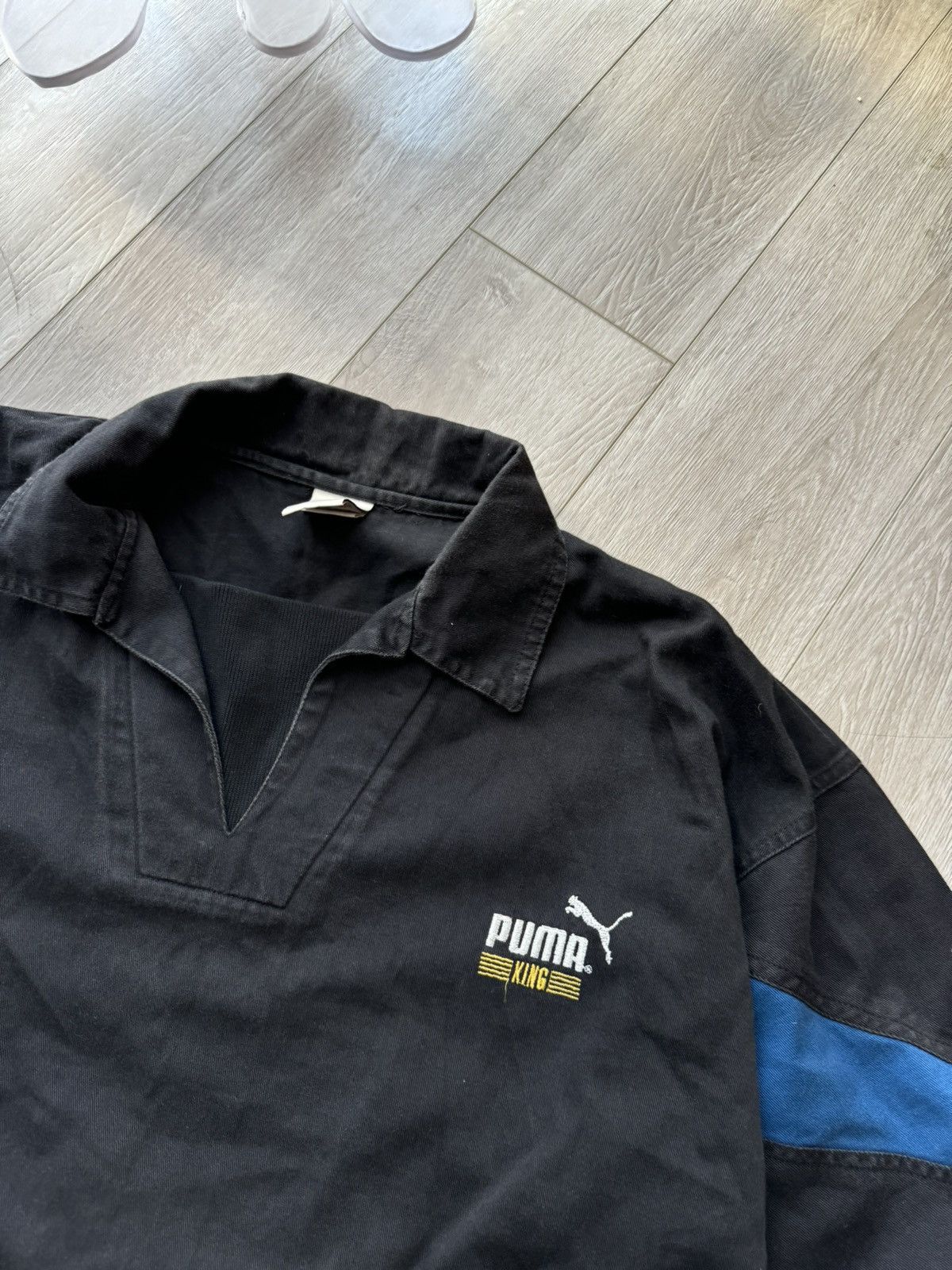 Puma × Vintage RARE 1995 Derby County x Puma King Drill Top Jacket Vintage Size US L / EU 52-54 / 3 - 5 Thumbnail