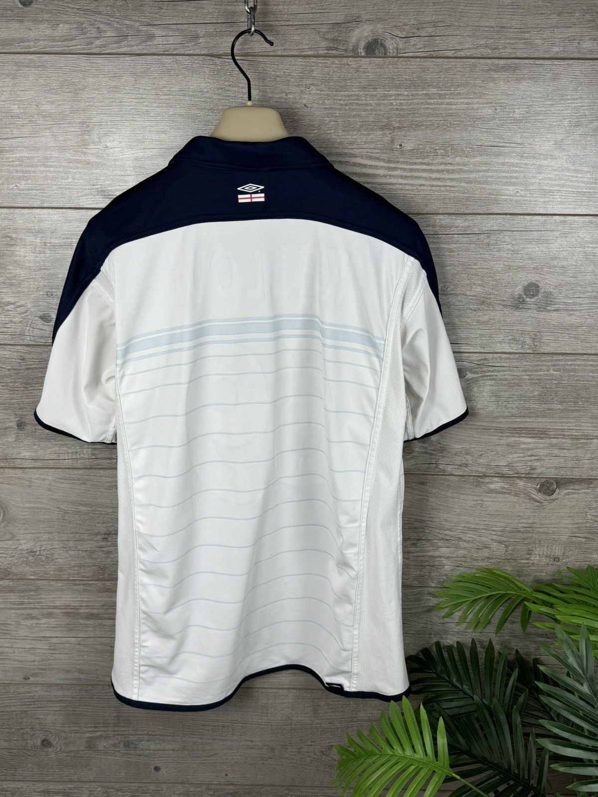 Umbro × Vintage UMBRO ENGLAND 🏴󠁧󠁢󠁥󠁮󠁧󠁿 Double-sided football T-shirt Kellow 69 Size US L / EU 52-54 / 3 - 6 Thumbnail