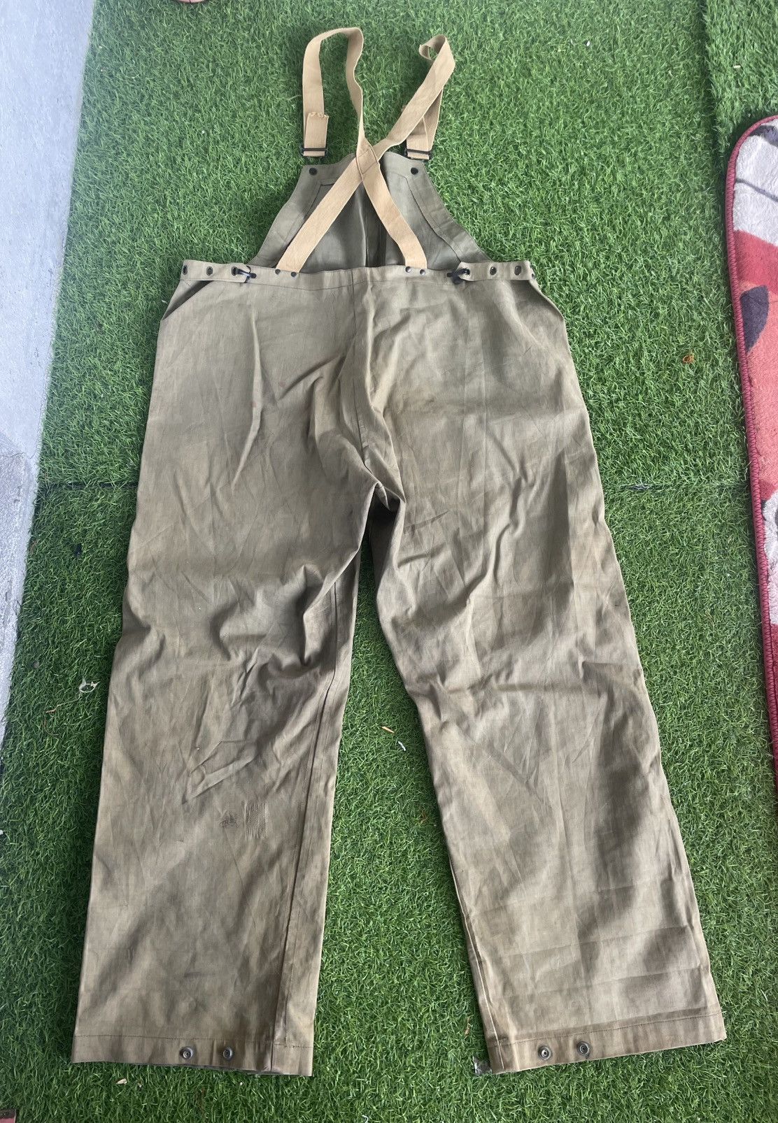 Other × Vintage VTG Men's WWII 1940s US Army Wet Weather Overalls Size US 40 / EU 56 - 1 Thumbnail