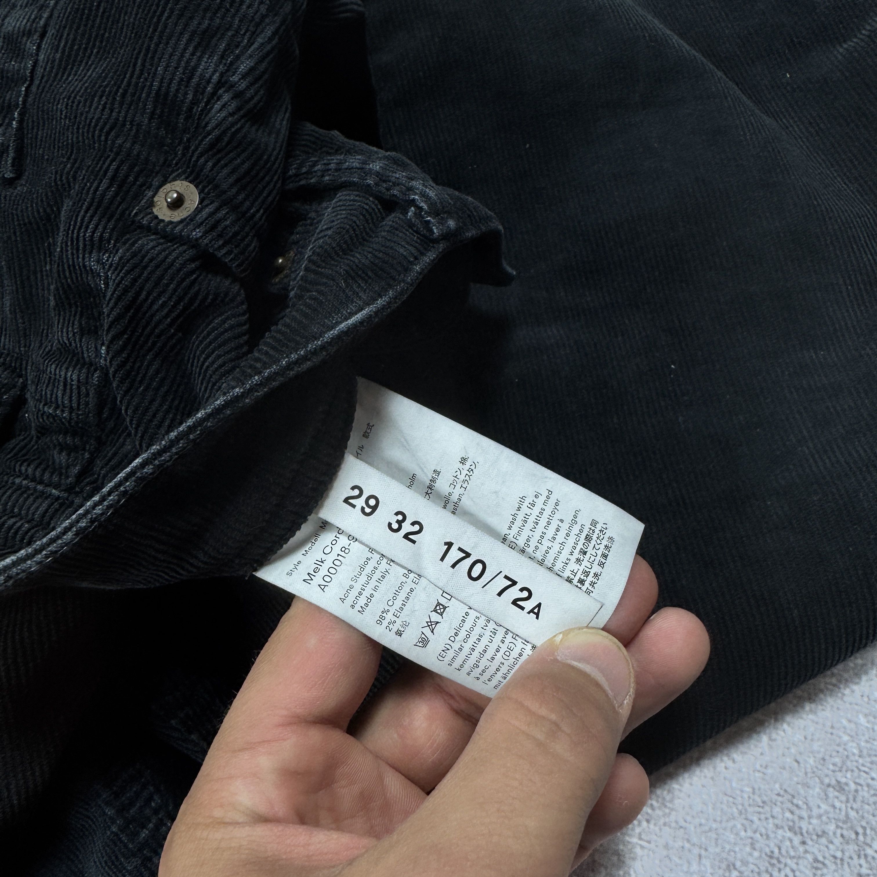 Acne Studios ACNE Studios Bla Konst Melk Corduroy Pants Size 29 / 32 Size 29" - 7 Thumbnail