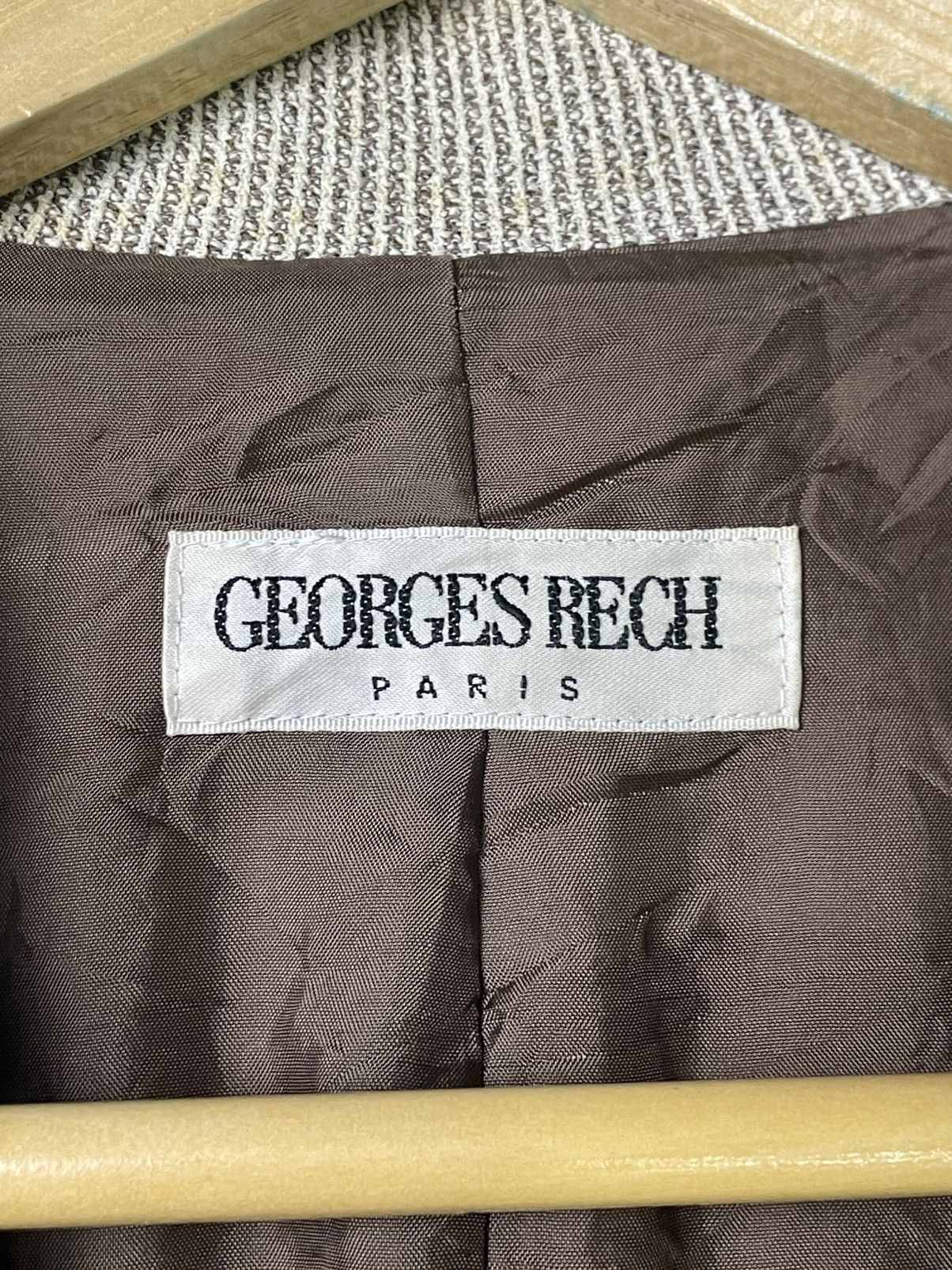Designer × Japanese Brand × Vintage Georges Rech x Vintage Linen Blazer (35) Size US S / EU 44-46 / 1 - 8 Thumbnail