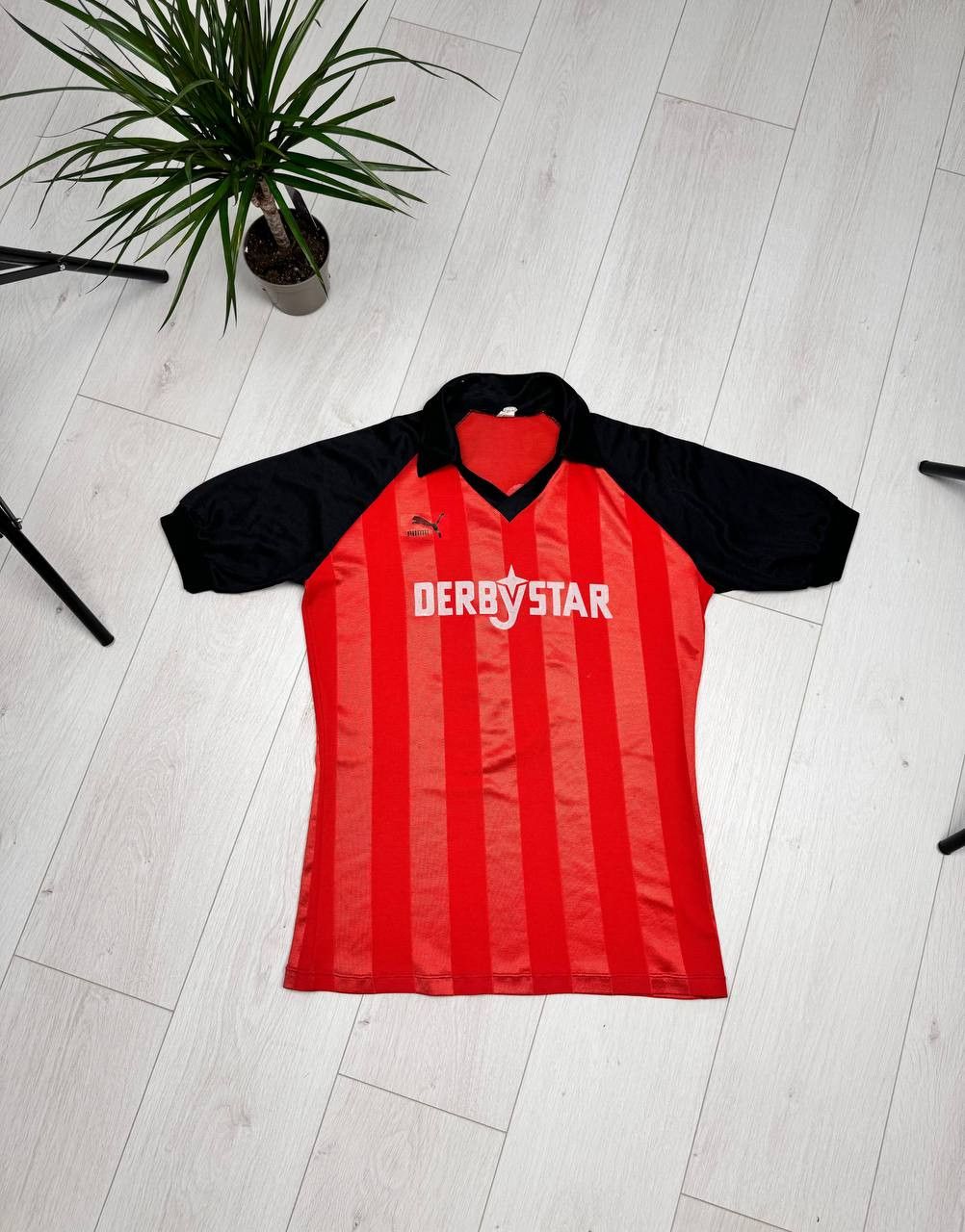 Puma Vintage 80-90s Puma Derby Star jersey #3 GOCH Size US S / EU 44-46 / 1 - 1 Thumbnail