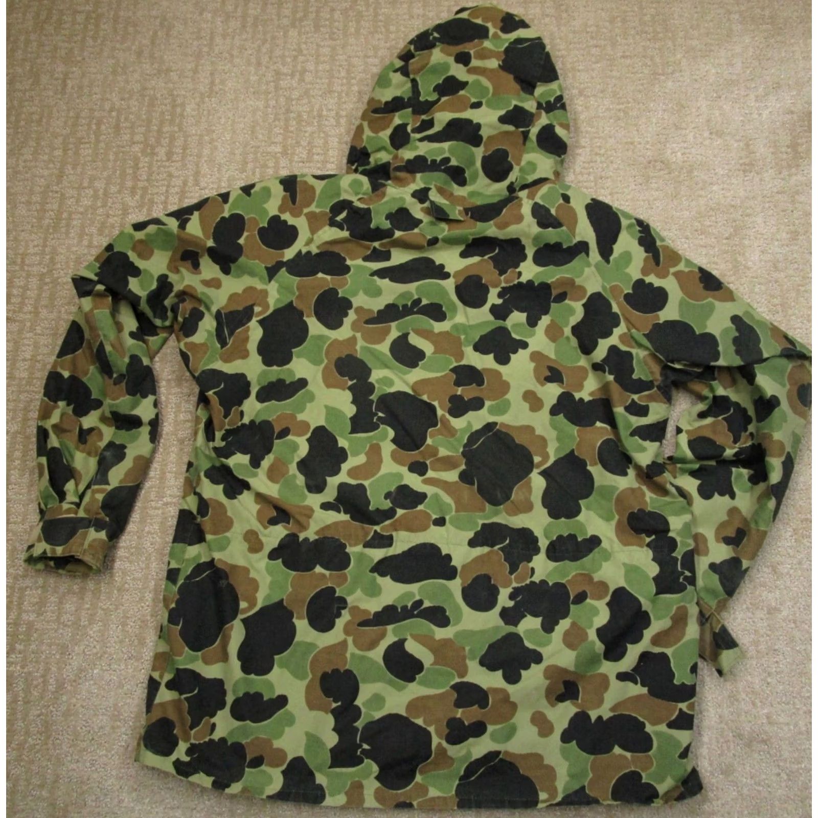 Skin Vintage Columbia Jacket Men Large Green Frog Skin Camo Gore Tex Hunting 70s USA Size US L / EU 52-54 / 3 - 4 Thumbnail