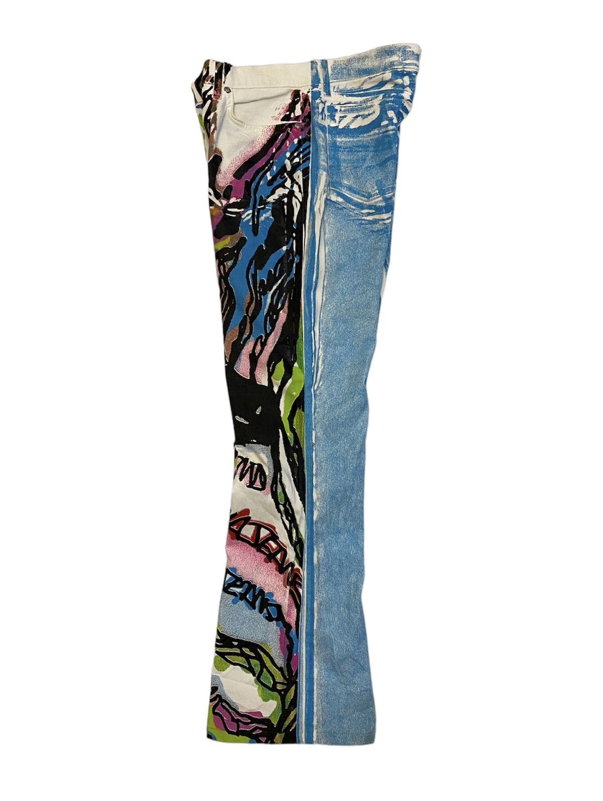 If Six Was Nine Krizia 💰💰 SICK!! RARE trousers Flared FULLPRINT Size US 29 - 7 Thumbnail