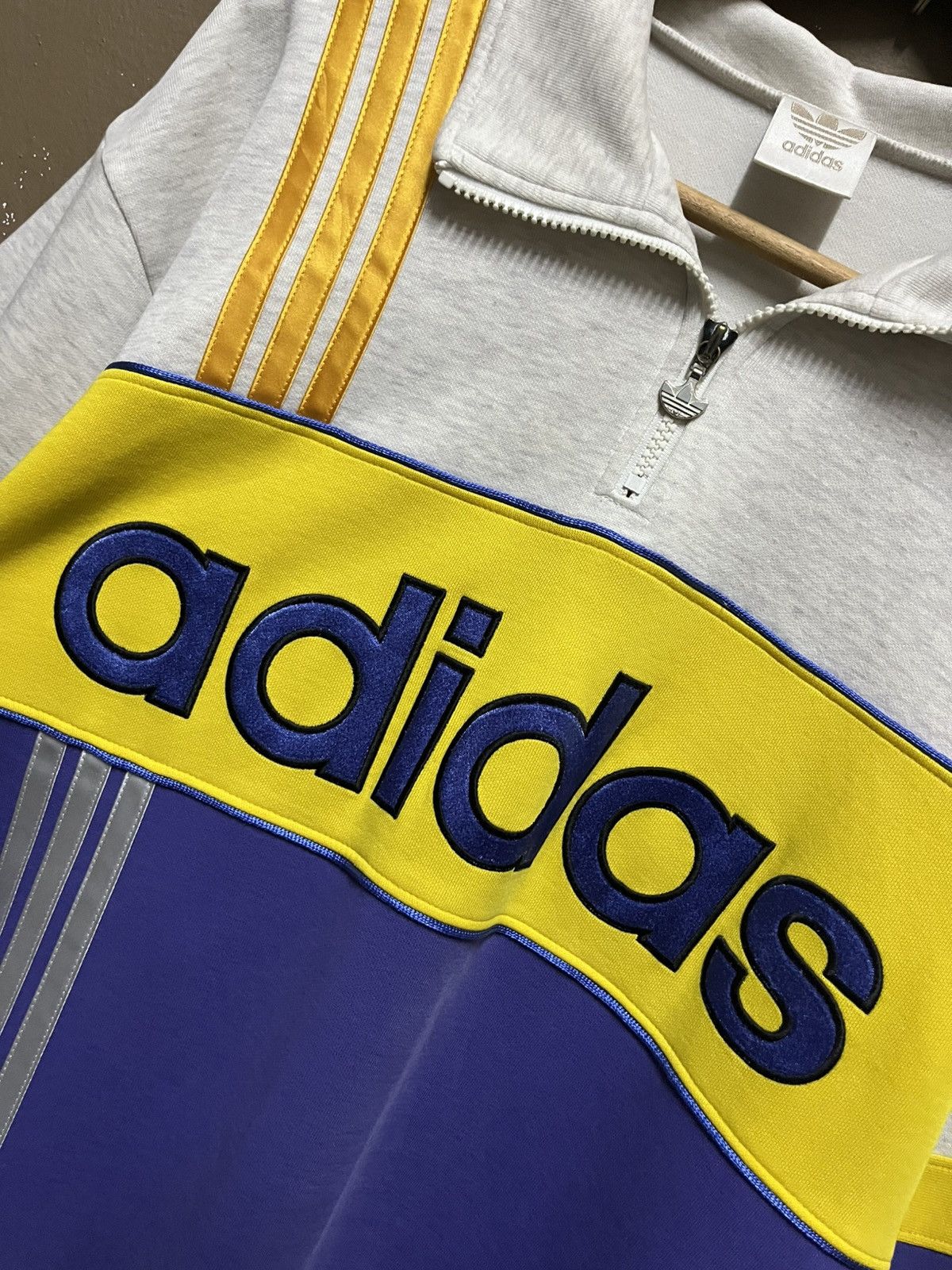 Adidas × Descente × Japanese Brand Rare 💎 Vintage Adidas Trefoil Halfzipper Size US L / EU 52-54 / 3 - 3 Thumbnail
