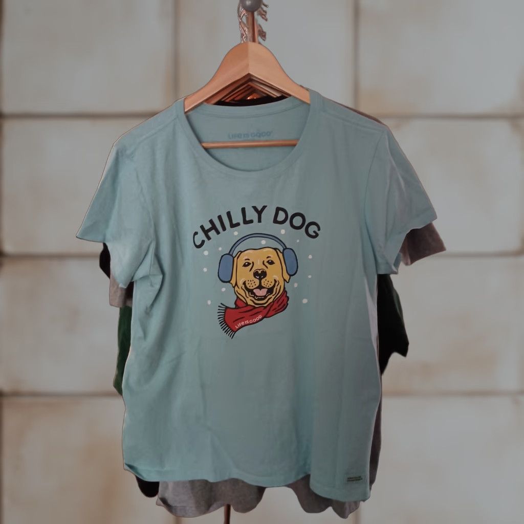 Life is Good Life Is Good Women's Tee Chilly Dog Size L Peru Cotton Size L / US 10 / IT 46 - 1 Thumbnail
