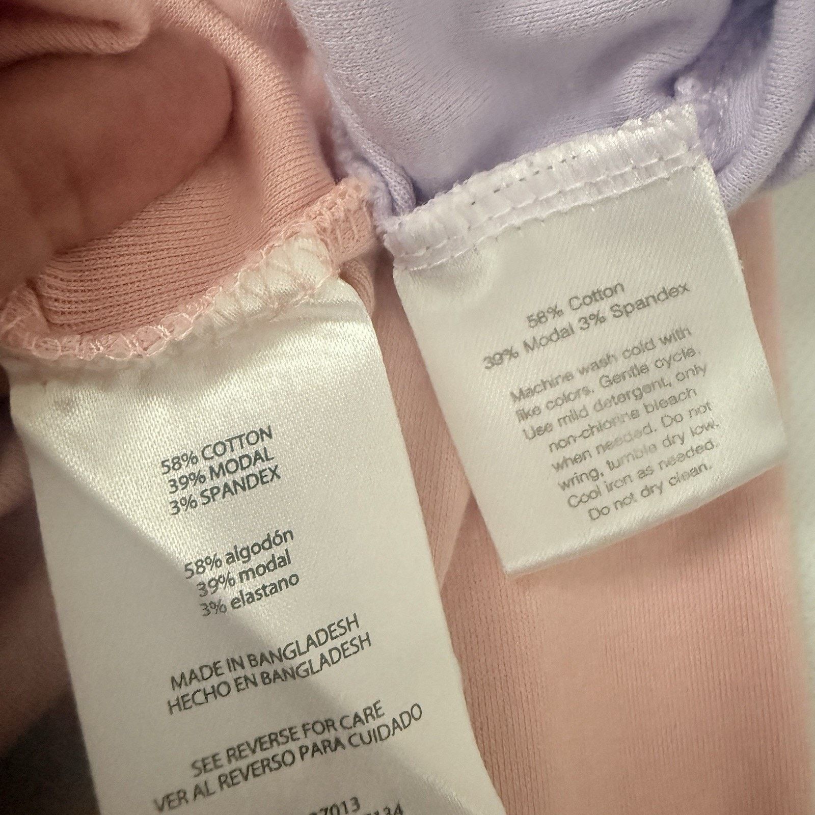 Eddie Bauer Eddie Bauer Cotton Modal Long Short Sleeve Purple Pink Tees Size XXL / US 16-18 / IT 52-54 - 5 Thumbnail