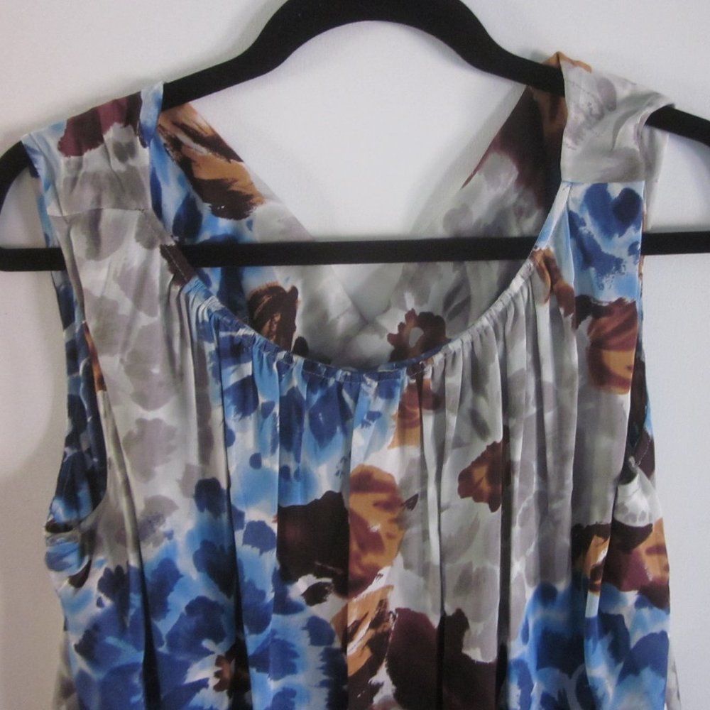 Walter Steiger Walter Silk A-Line Mini Floral Summer Dress 10 Size M / US 6-8 / IT 42-44 - 9 Thumbnail