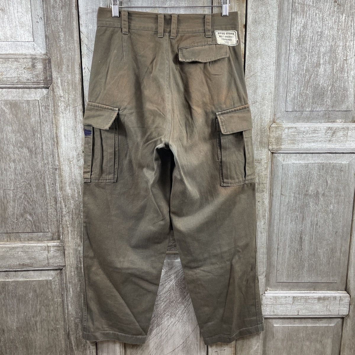 Japanese Brand × Vintage Vintage Drug Store Faded Cargo Baggy Pants Size US 31 - 2 Thumbnail